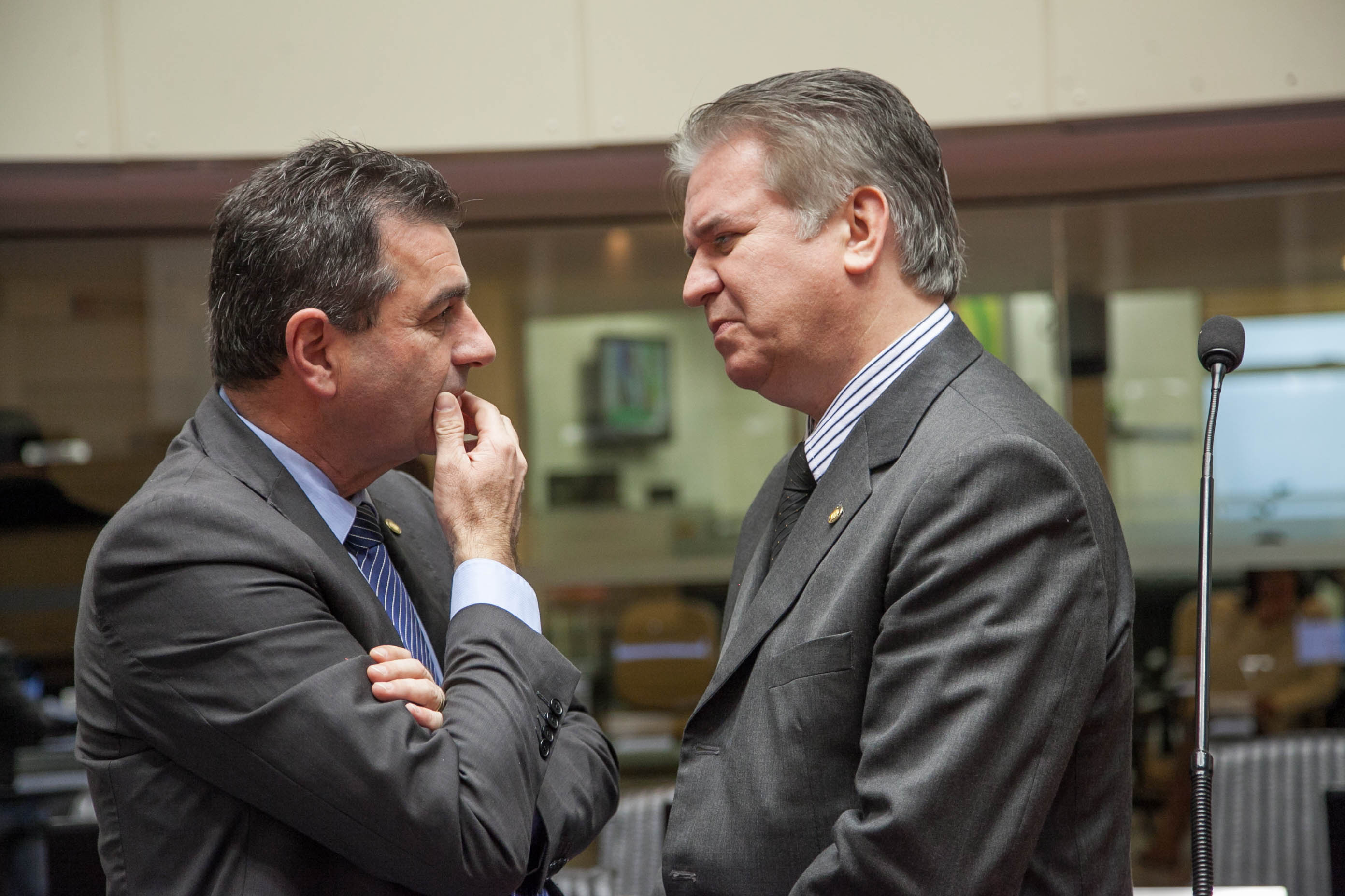 Deputado Valdir Cobalchini (PMDB) e Deputado César Valduga (PCdoB) em Sessão Ordinária