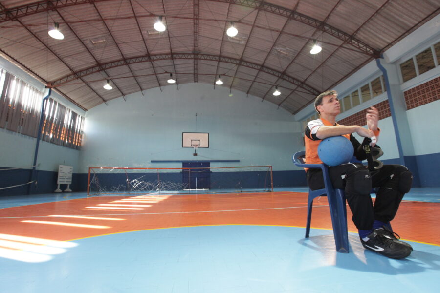 Paulo foi inscrito por um colega de trabalho para participar do revezamento da tocha olímpica em SC