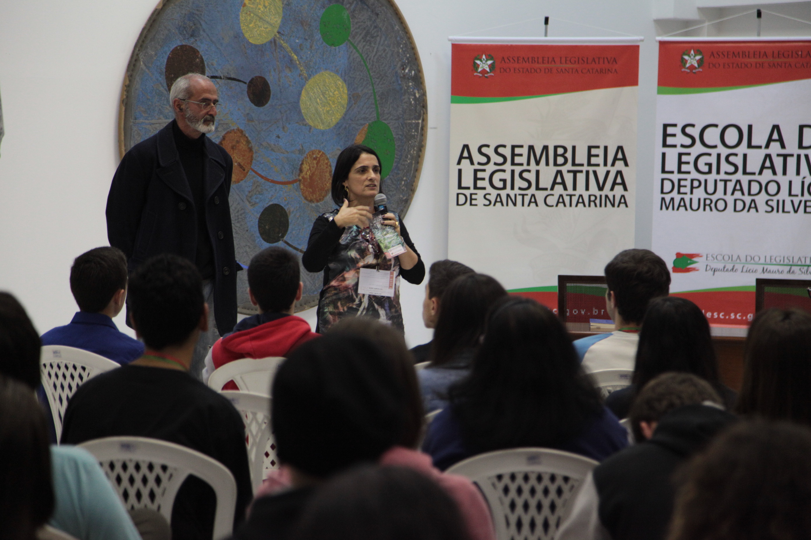 Parlamento Jovem - Palestra sobre arte.Foto: Solon Soares