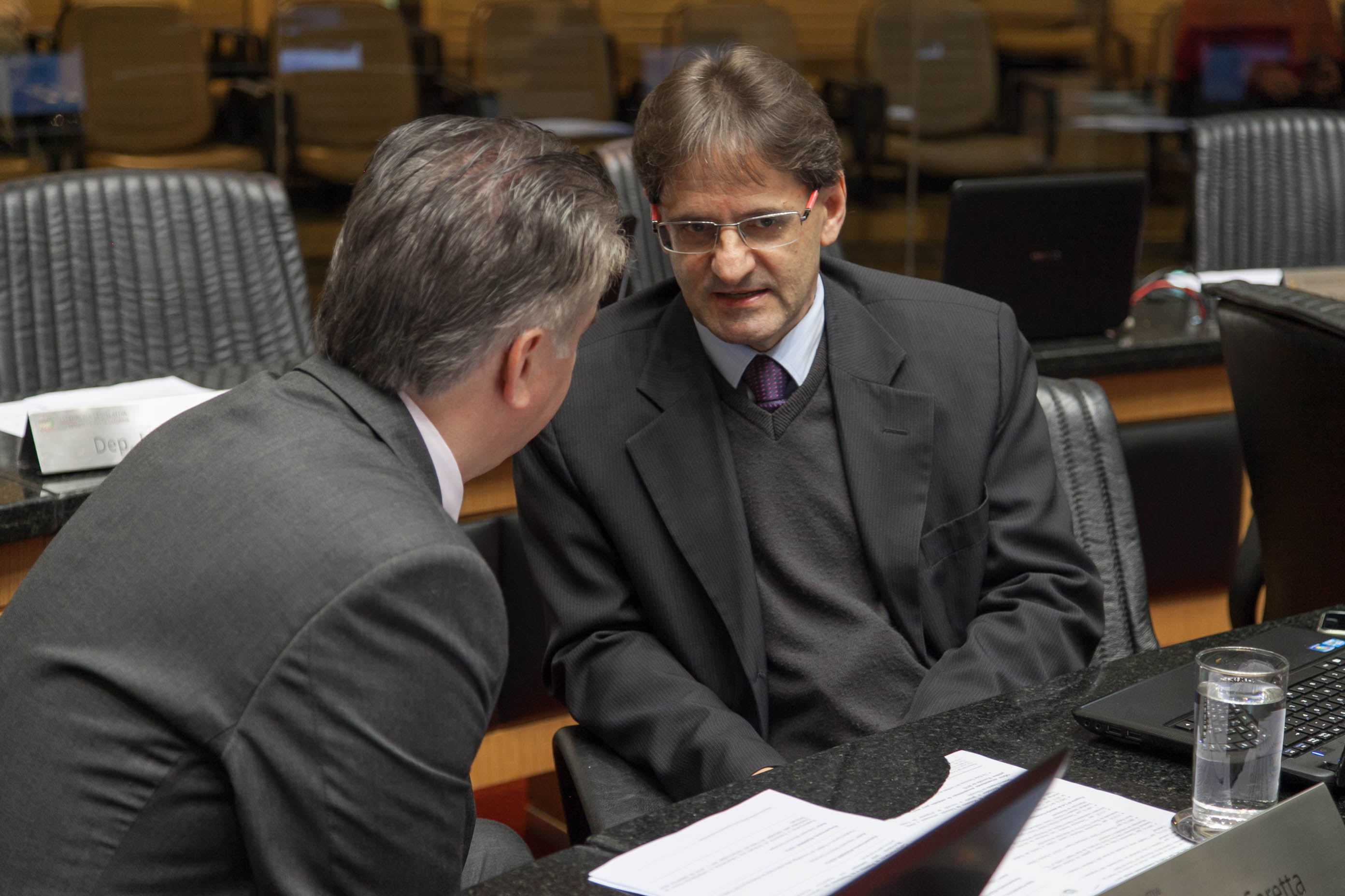 Deputado César Valduga (PCdoB) e Deputado Neodi Saretta (PT) em Sessão Ordinária