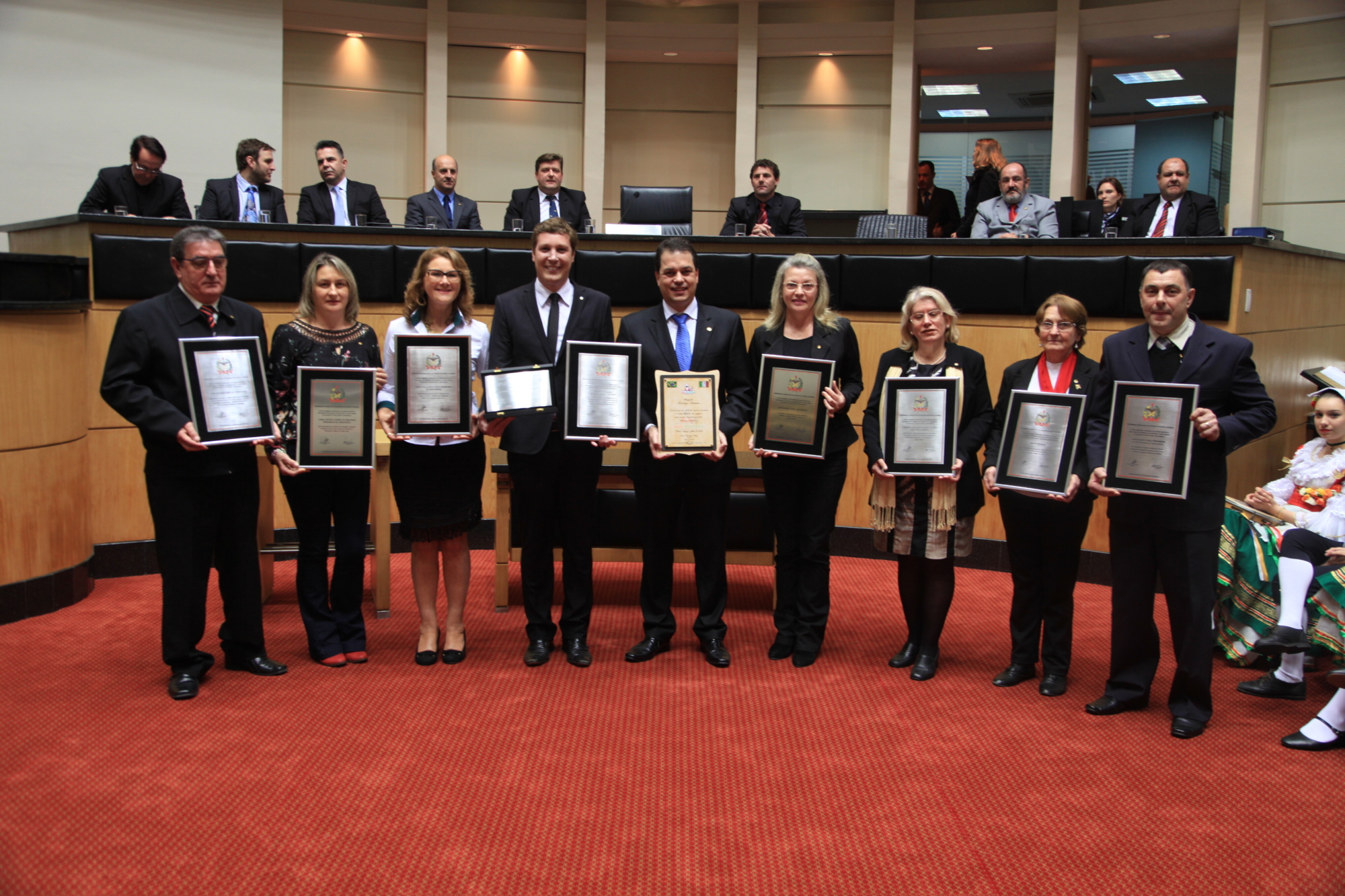 Parlamento homenageia entidades culturais italianas de Nova Veneza