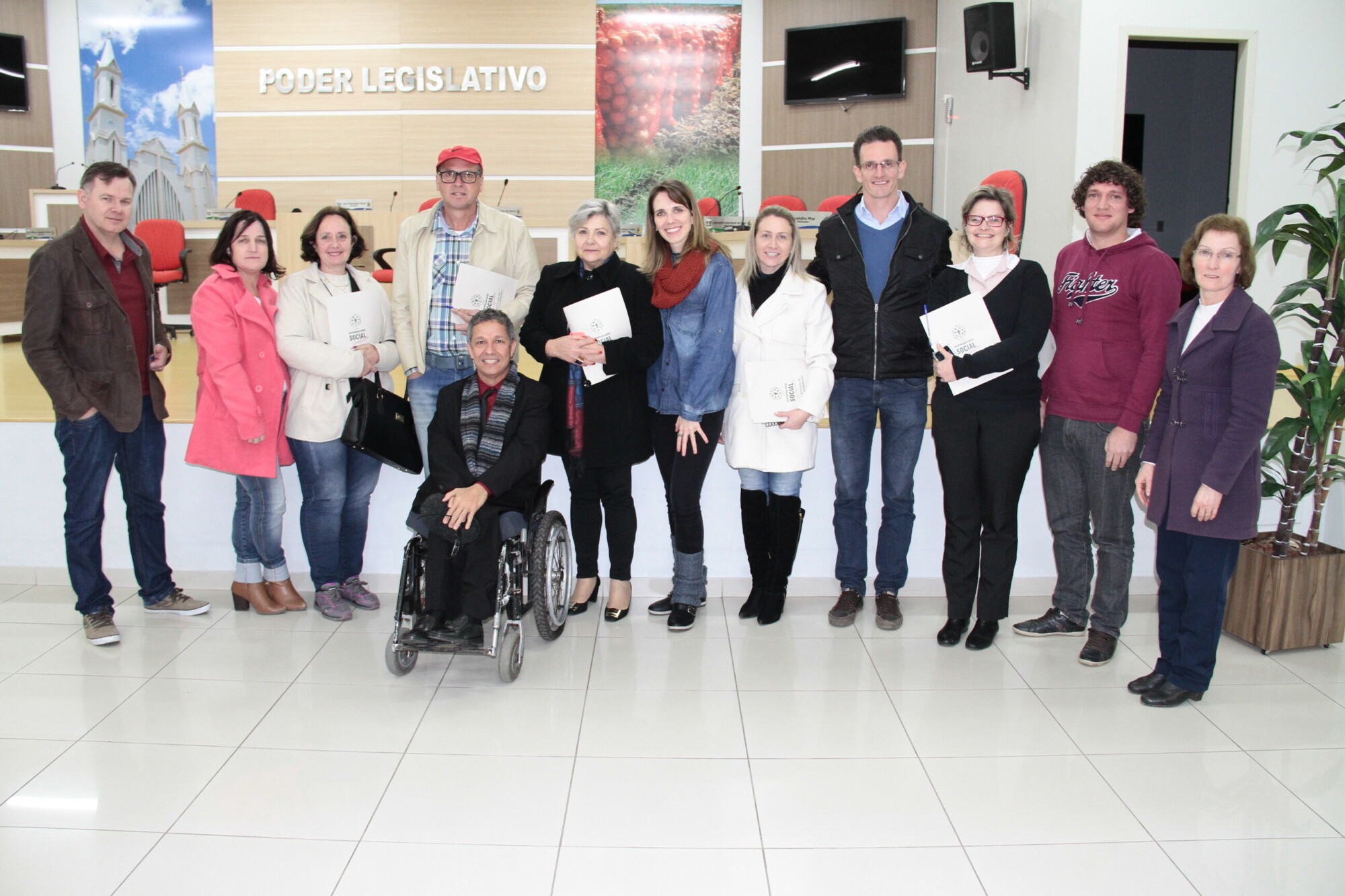 Grupo que participou do workshop em Ituporanga