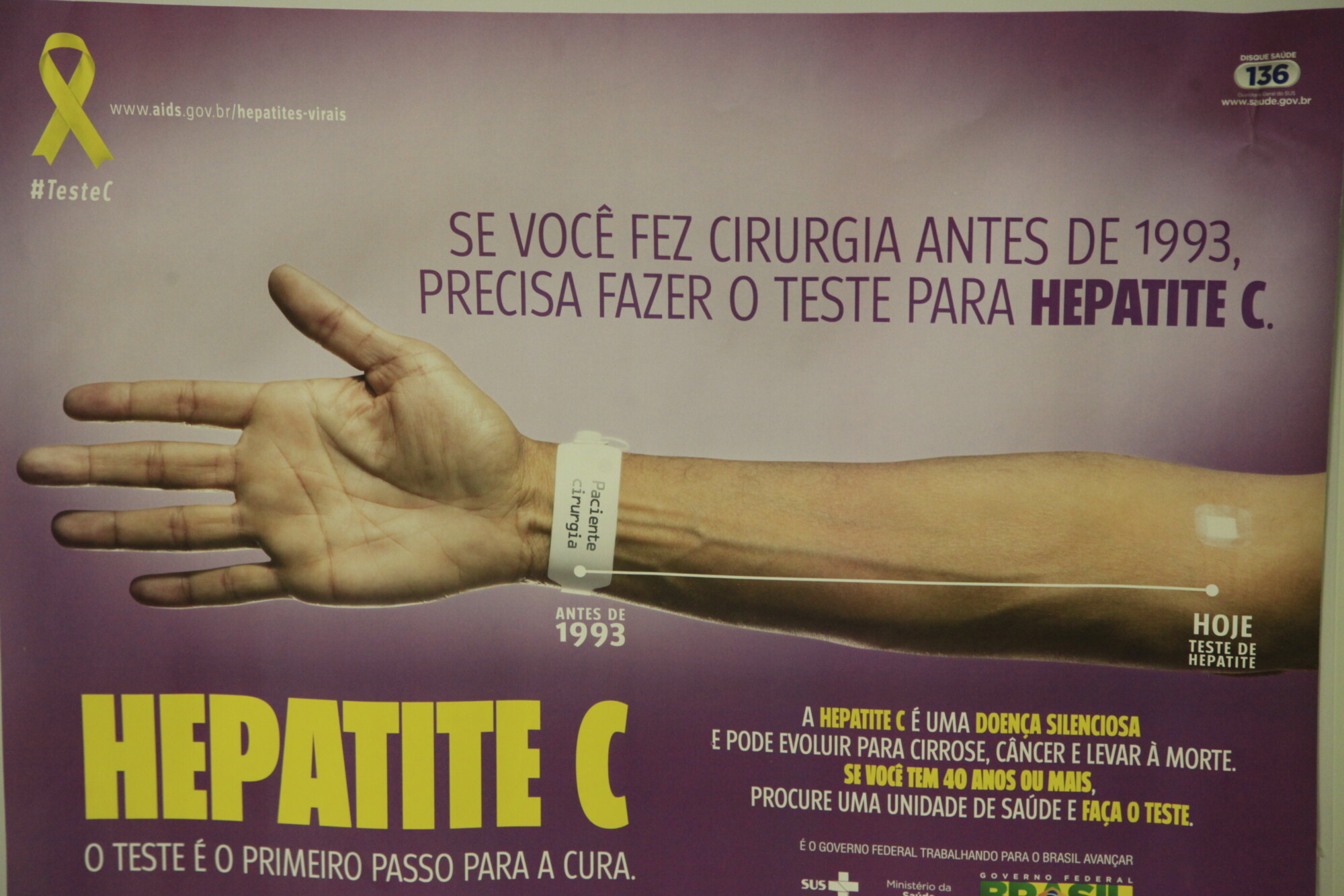 SES estimula a realização do teste rápido e vacinação contra as hepatites virais