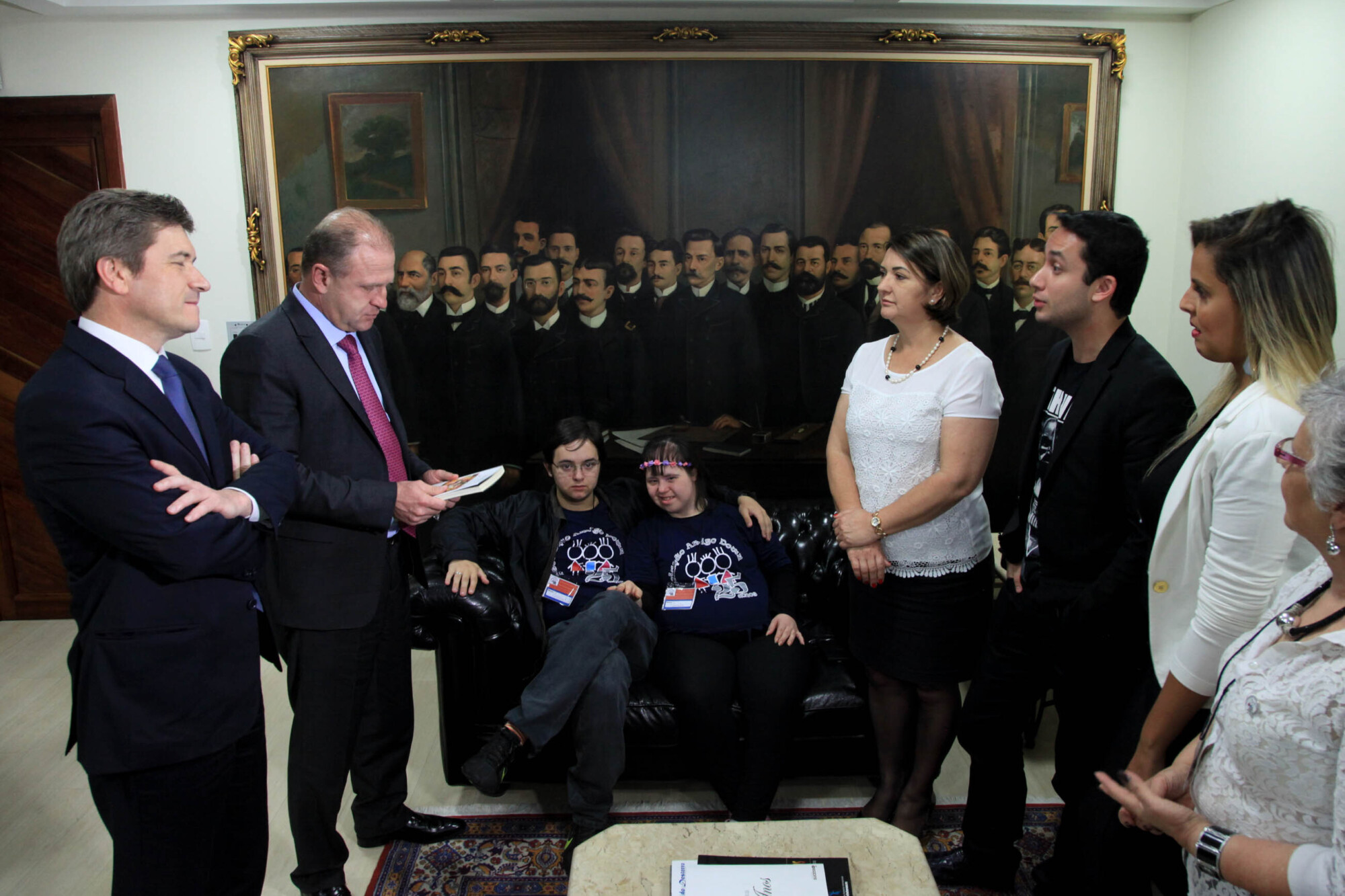 Equipe do filme “Cromossomo 21” visita a Assembleia Legislativa