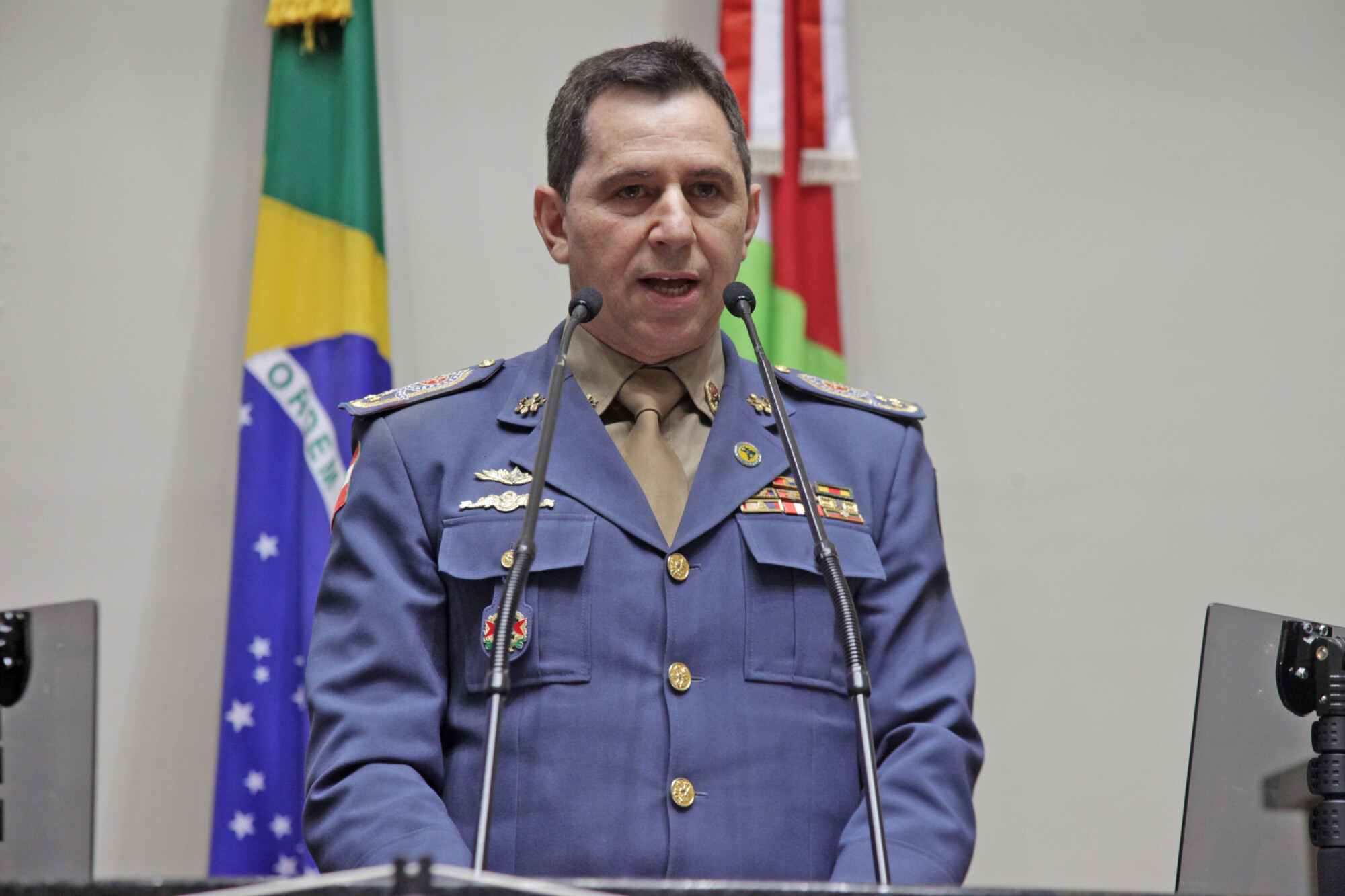 Onir Mocelin, comandante-geral do Corpo de Bombeiros Militar de SC