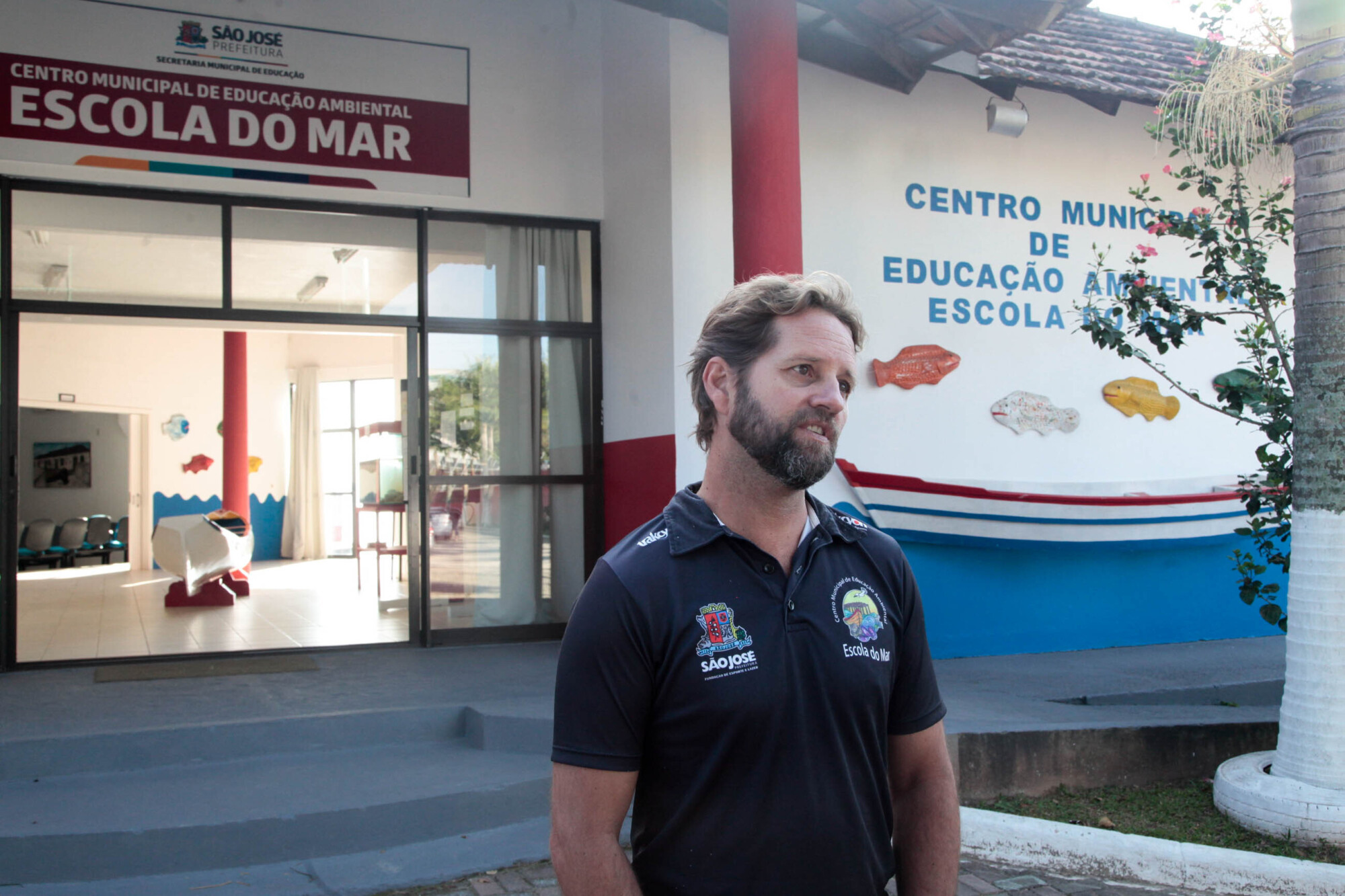 Marcelo Cipriani, diretor do Centro Municipal de Educação Ambiental Escola do Mar, de São José