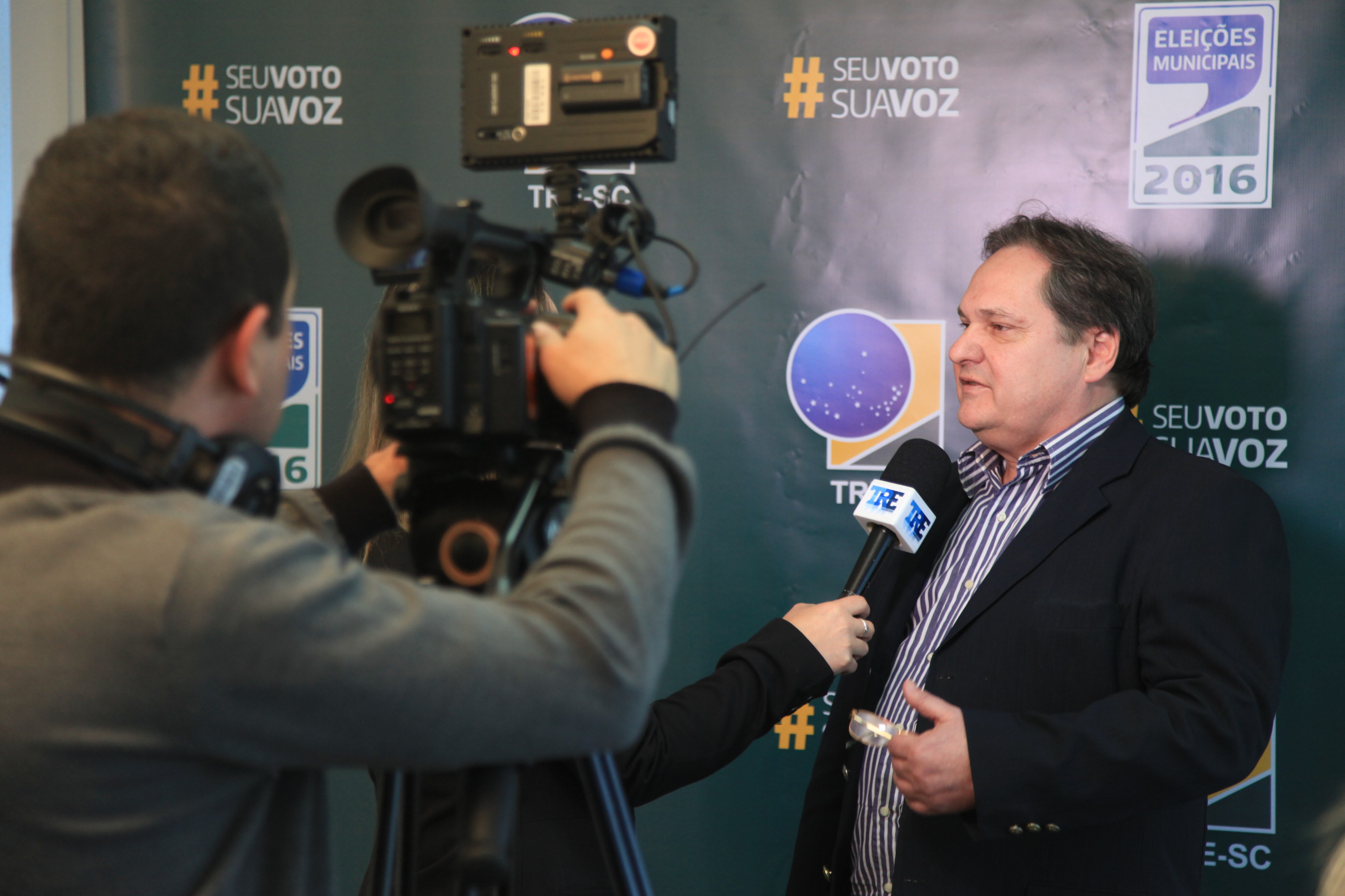 Presidente do TRE-SC, Desembargador Cesar Abreu.