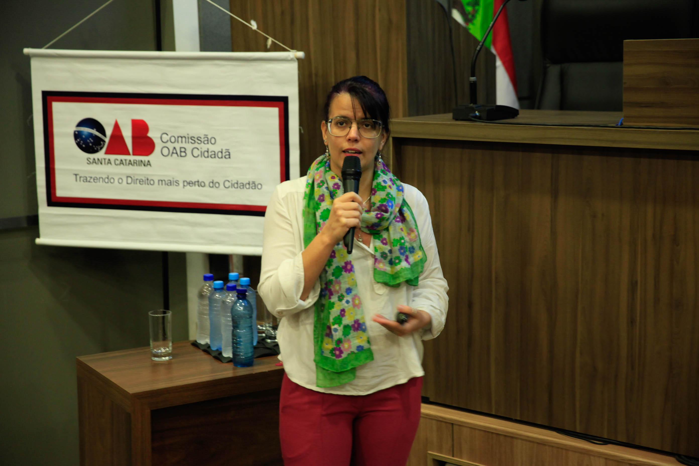 Outubro Rosa na OAB Cidadã. Yara Netto Muniz, professora de genética do curso de biologia, na UFSC.