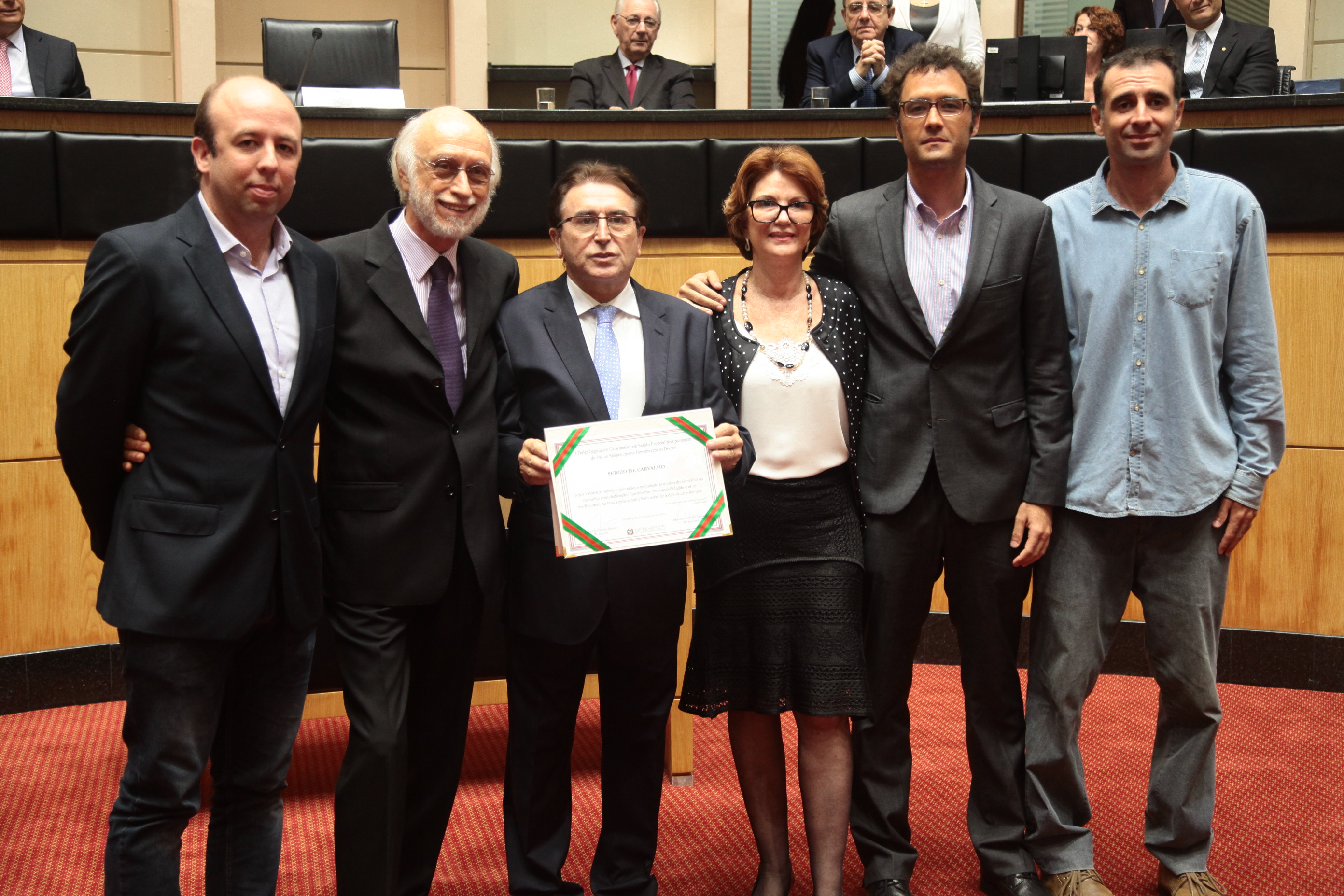 Homenageado Dr Sergio De Carvalho - Sessão Especial ao Dia do Médico.