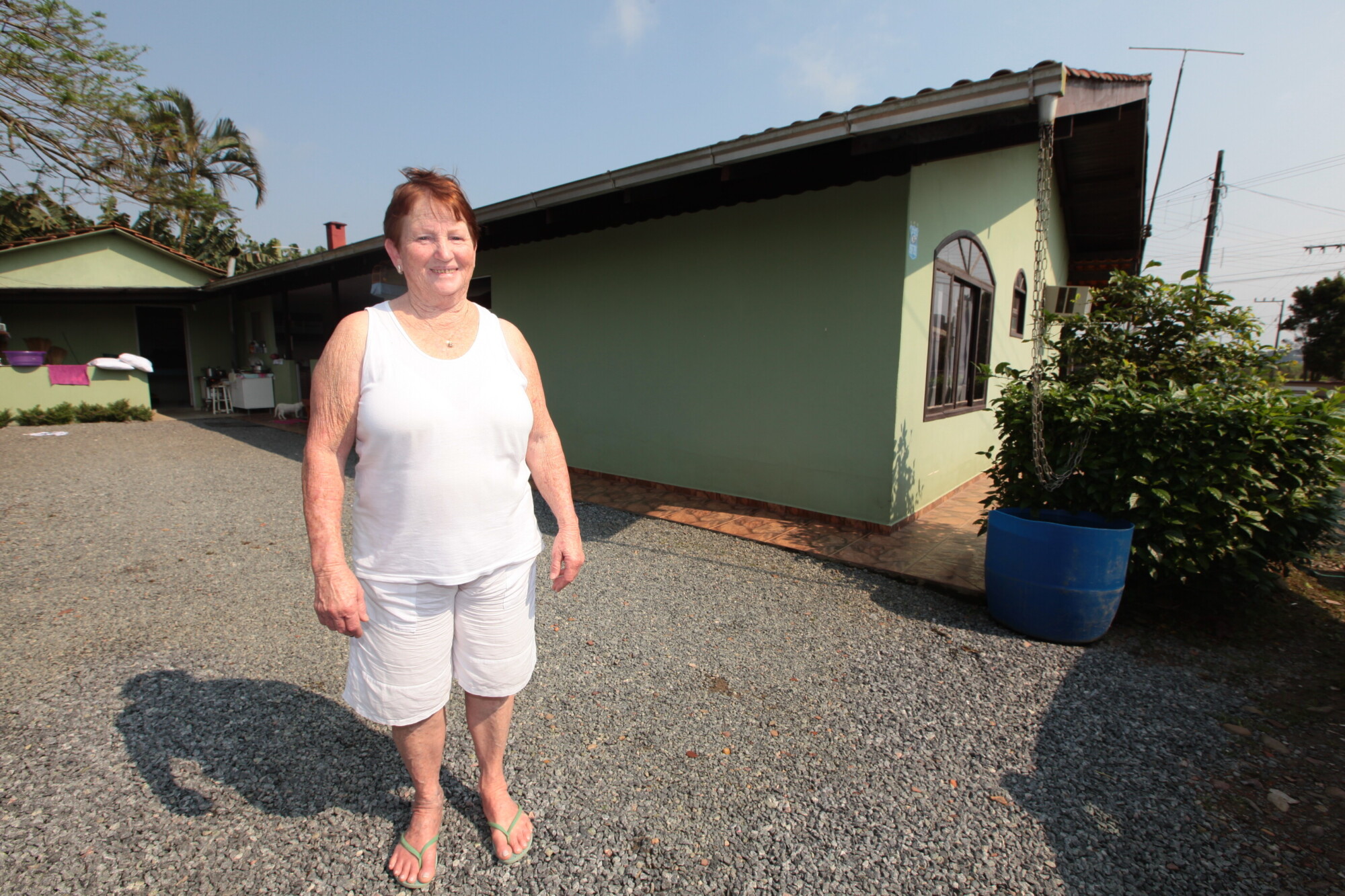 Família da agricultora aposentada Isaura Albano foi uma das beneficiadas