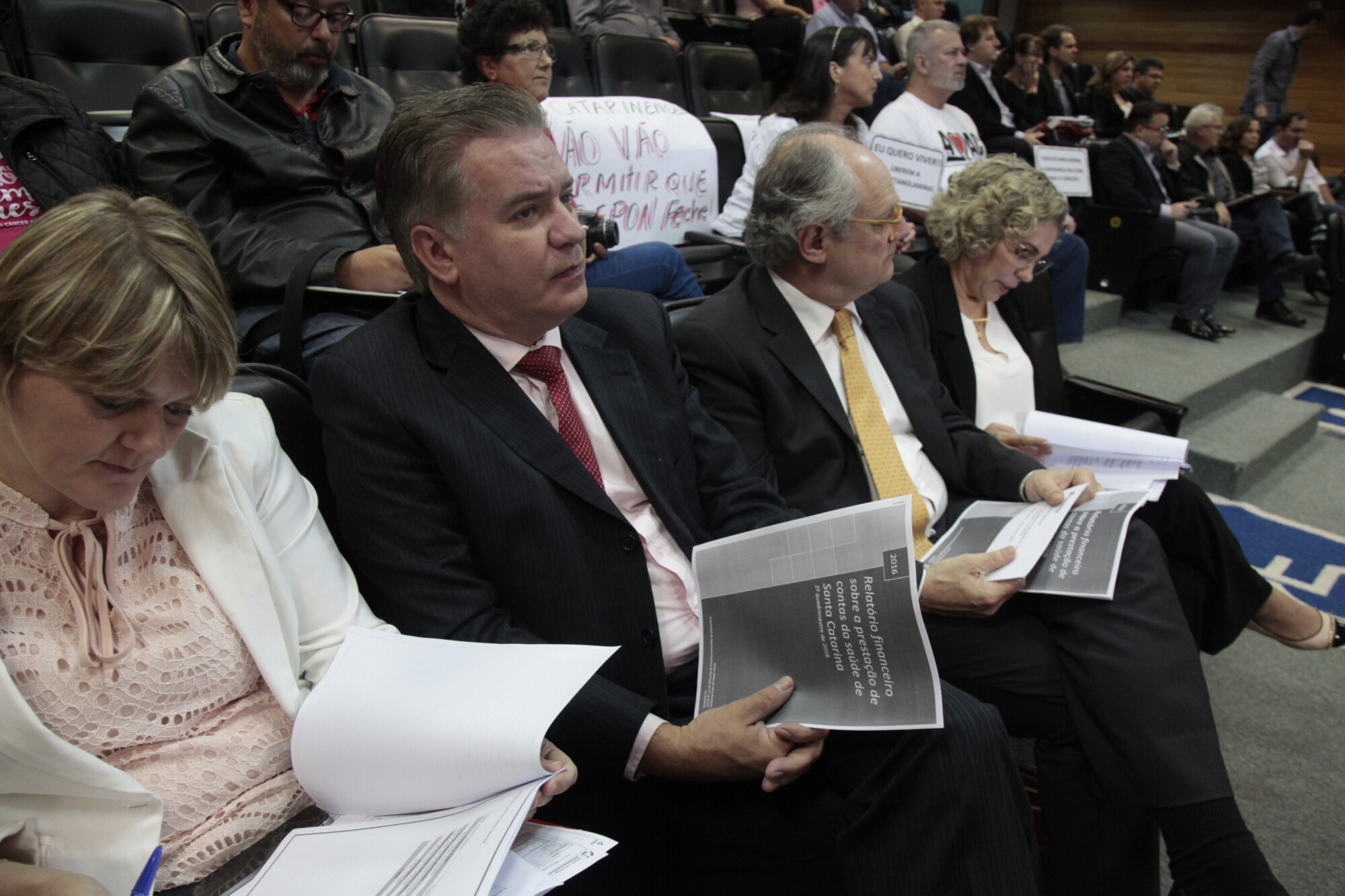 Deputadas Luciane Carminatti e Ana Paula Lima e deputados Cesar Valduga e Dr. Vicente