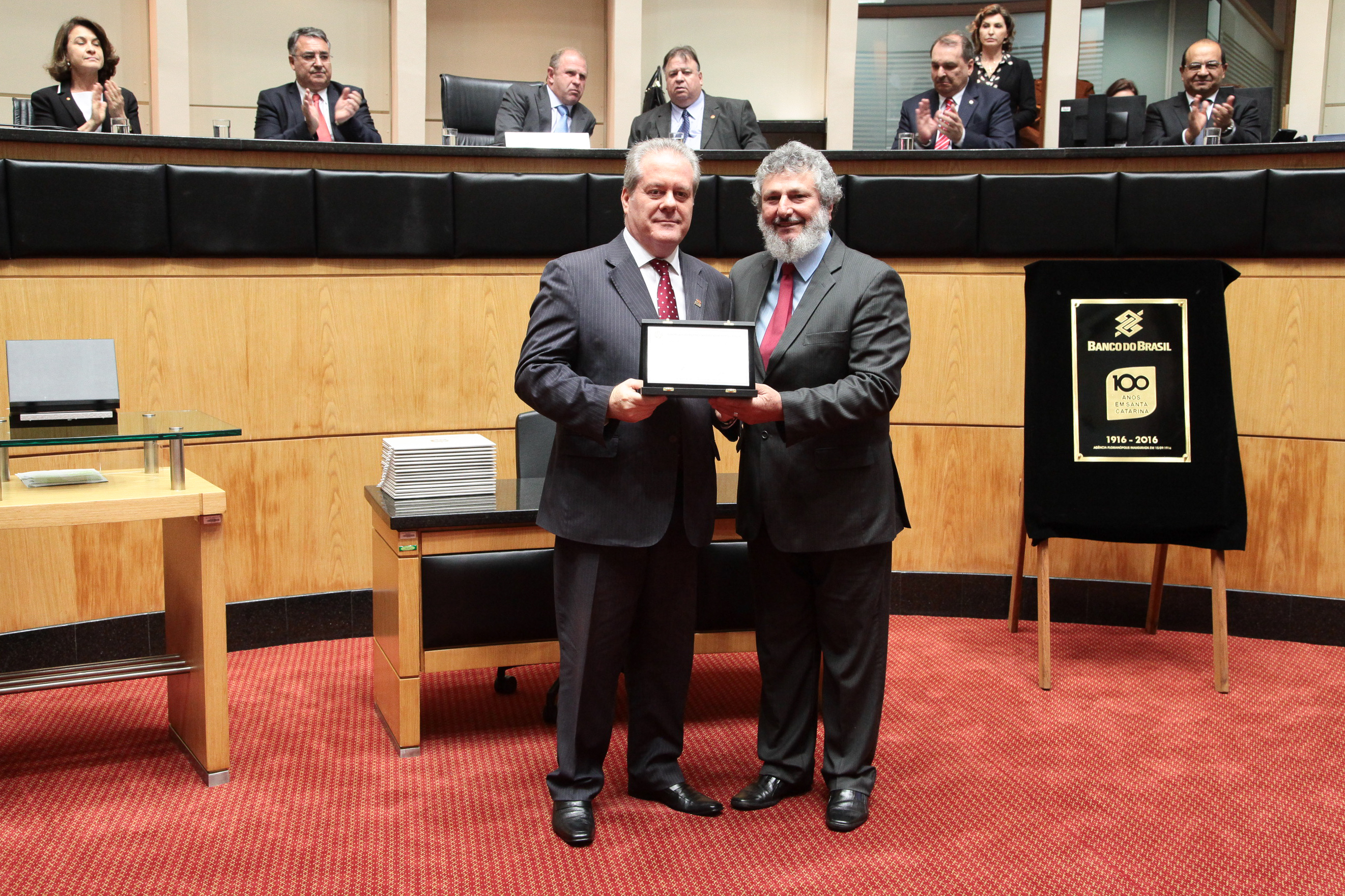 Sessão Especial em comemoração aos 100 anos de história do Banco do Brasil em Santa Catarina.