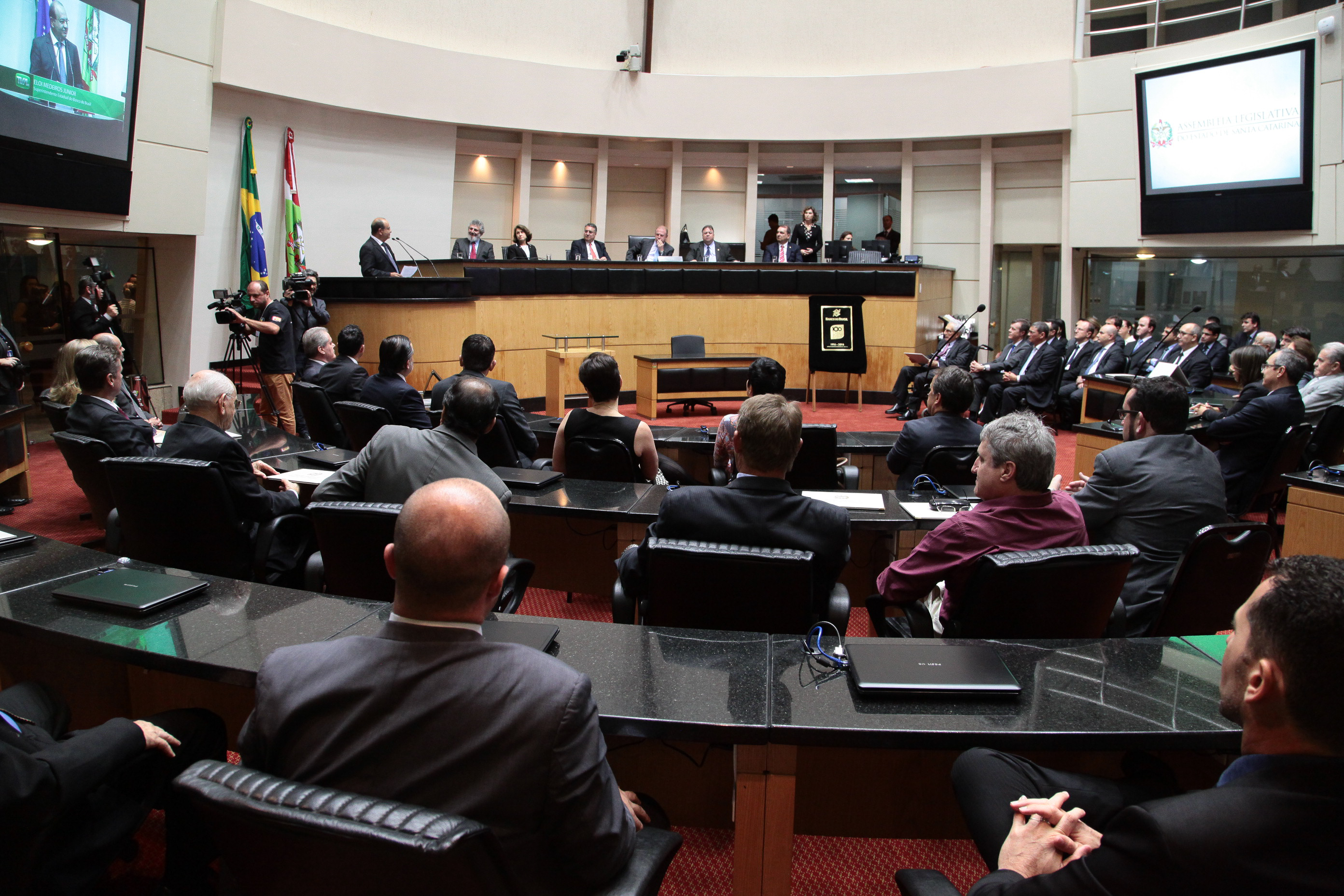 Sessão Especial em comemoração aos 100 anos de história do Banco do Brasil em Santa Catarina.