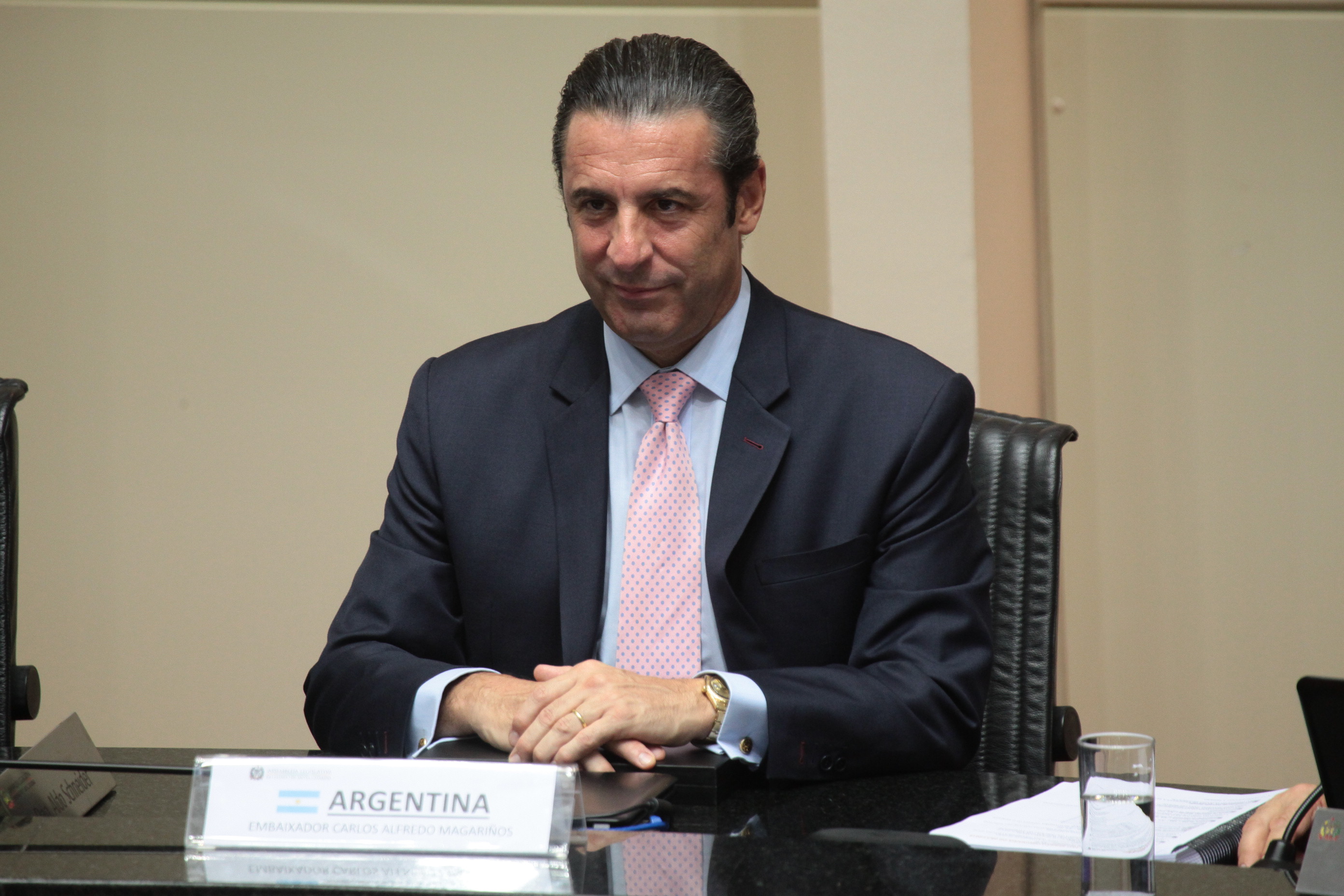 Sessão Ordinária. Carlos Alfredo Magariños, embaixador da Argentina.