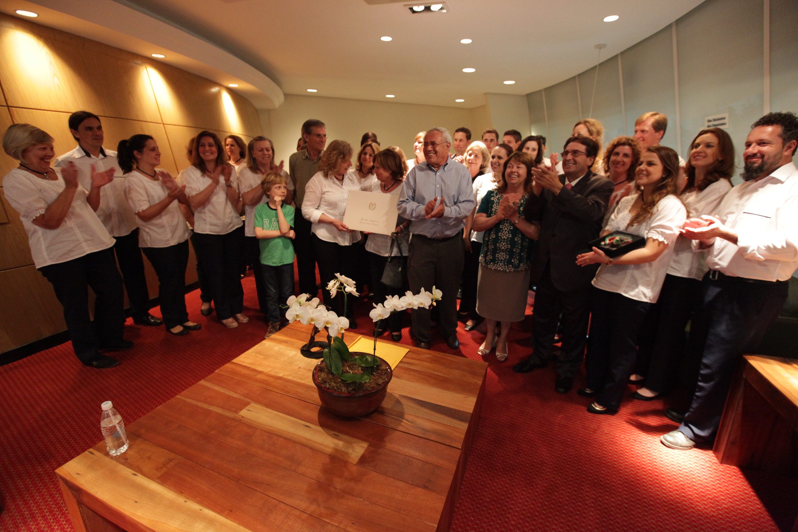 Solenidade de concessão da Comenda do Legislativo Catarinense. Foto: Miriam Zomer