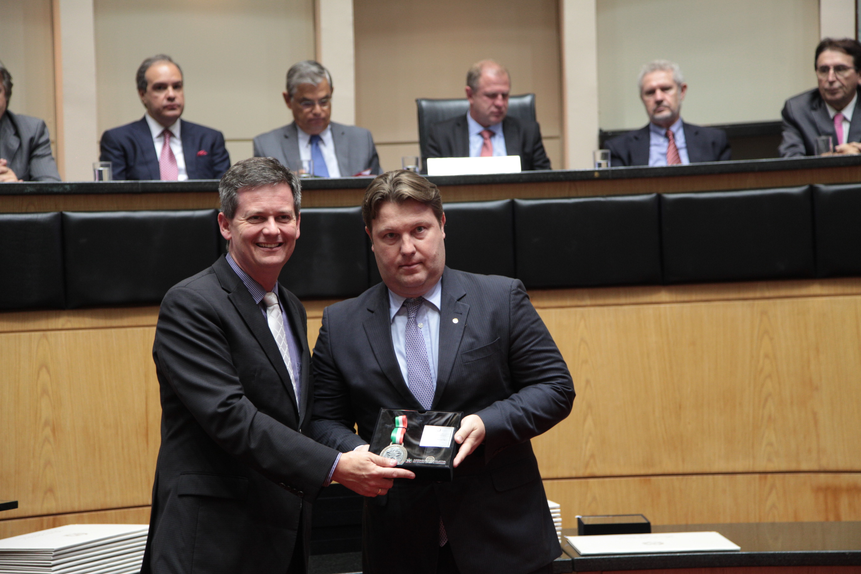 Homenageados - Comenda do Legislativo Catarinense.