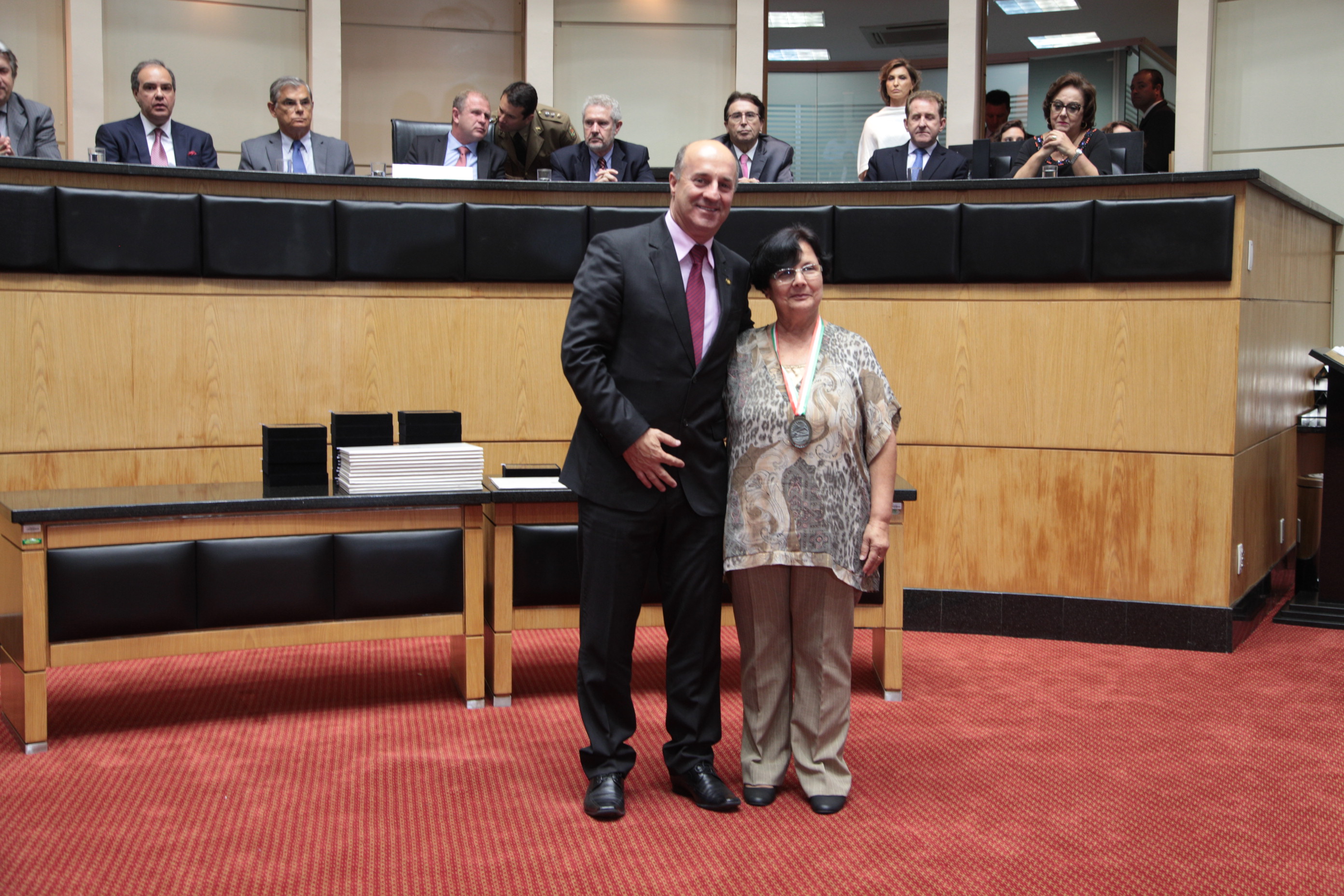 Homenageados - Comenda do Legislativo Catarinense.
