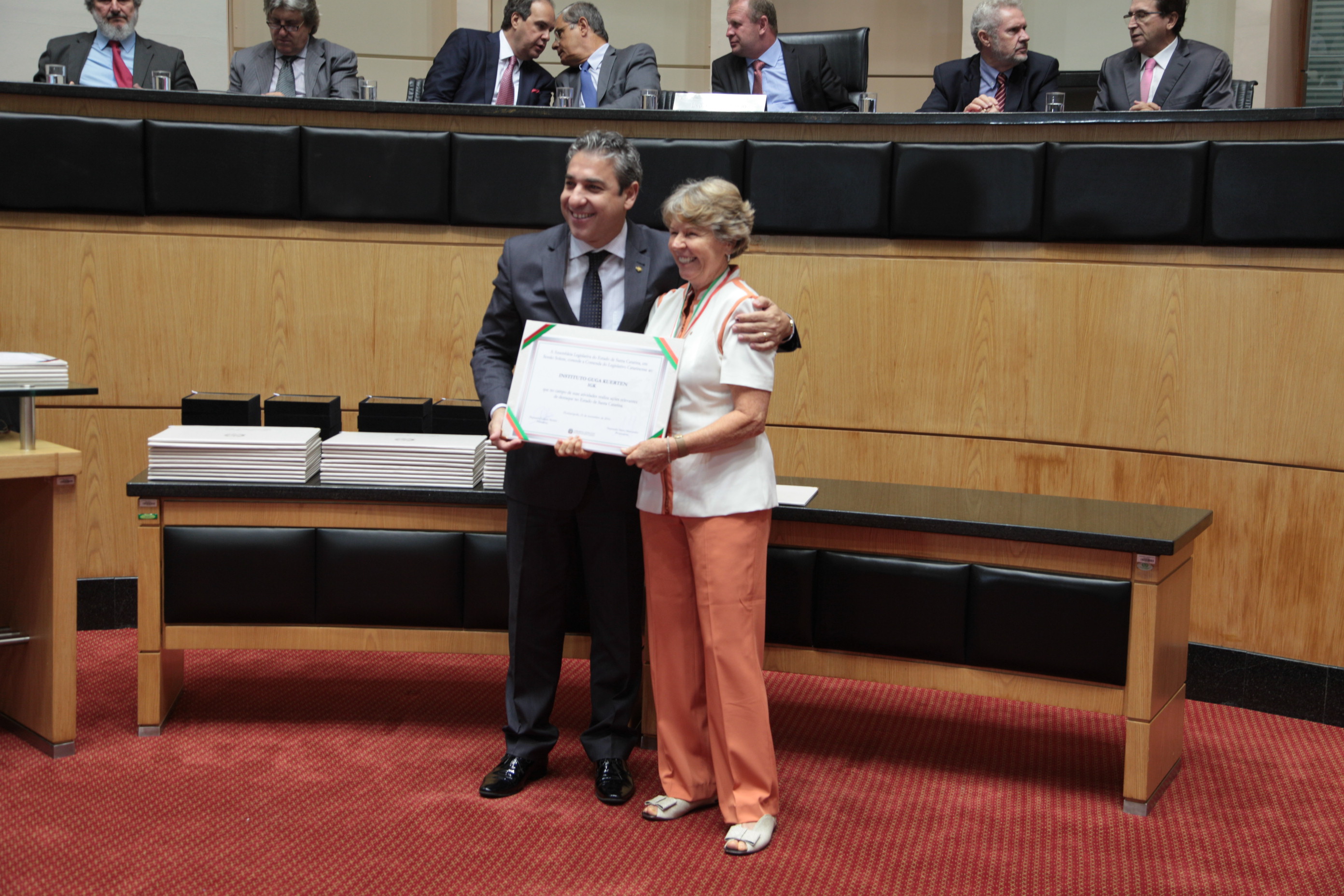 Homenageados - Comenda do Legislativo Catarinense.