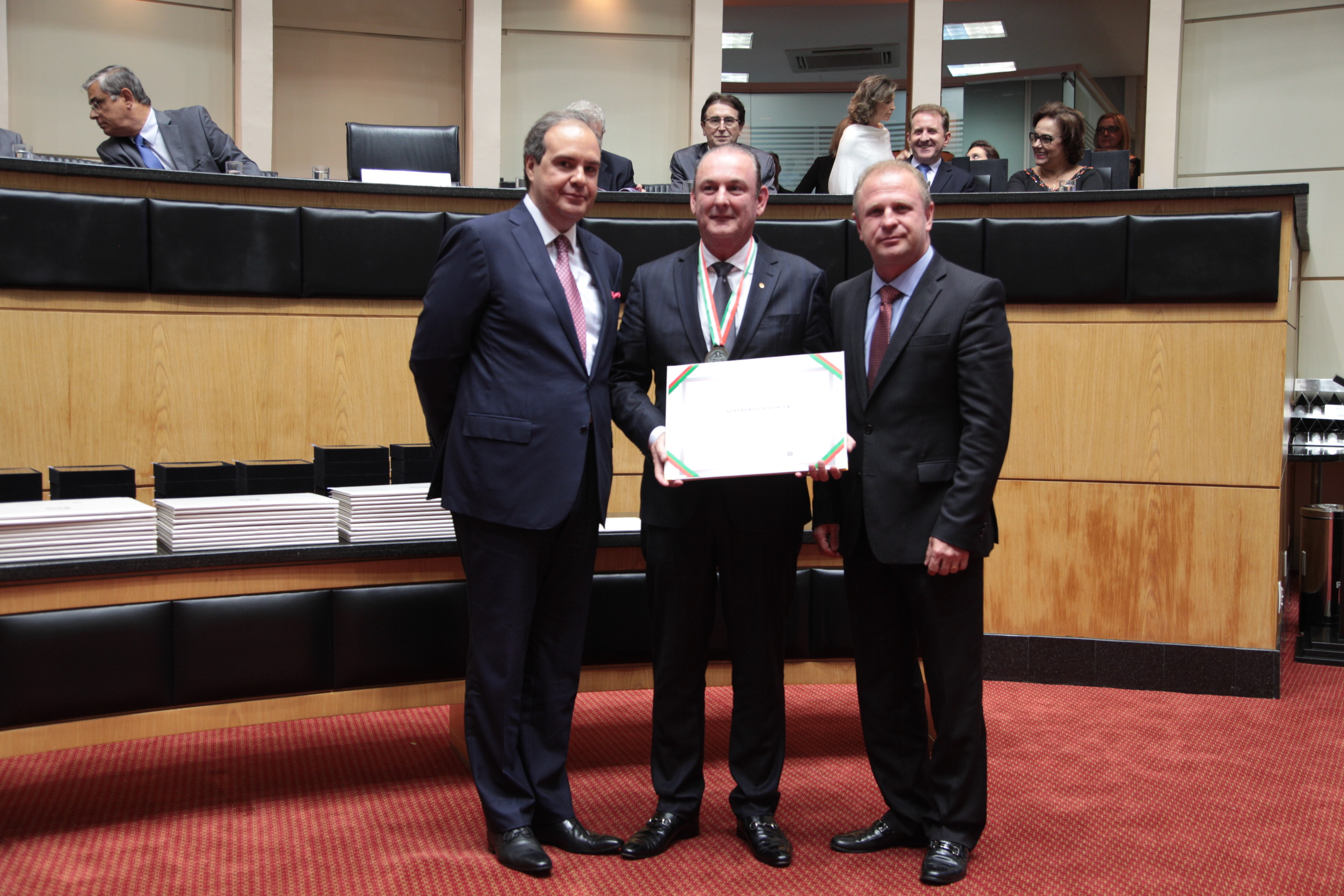 Homenageados - Comenda do Legislativo Catarinense.