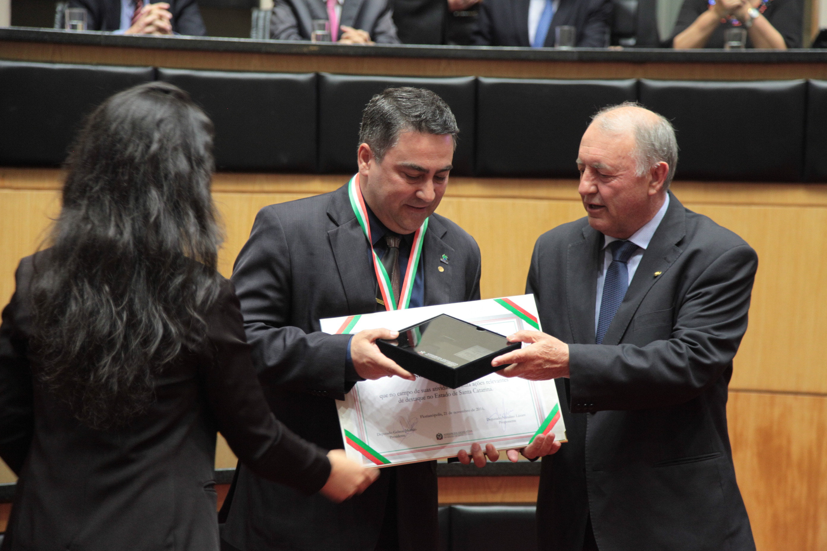 Homenageados - Comenda do Legislativo Catarinense.