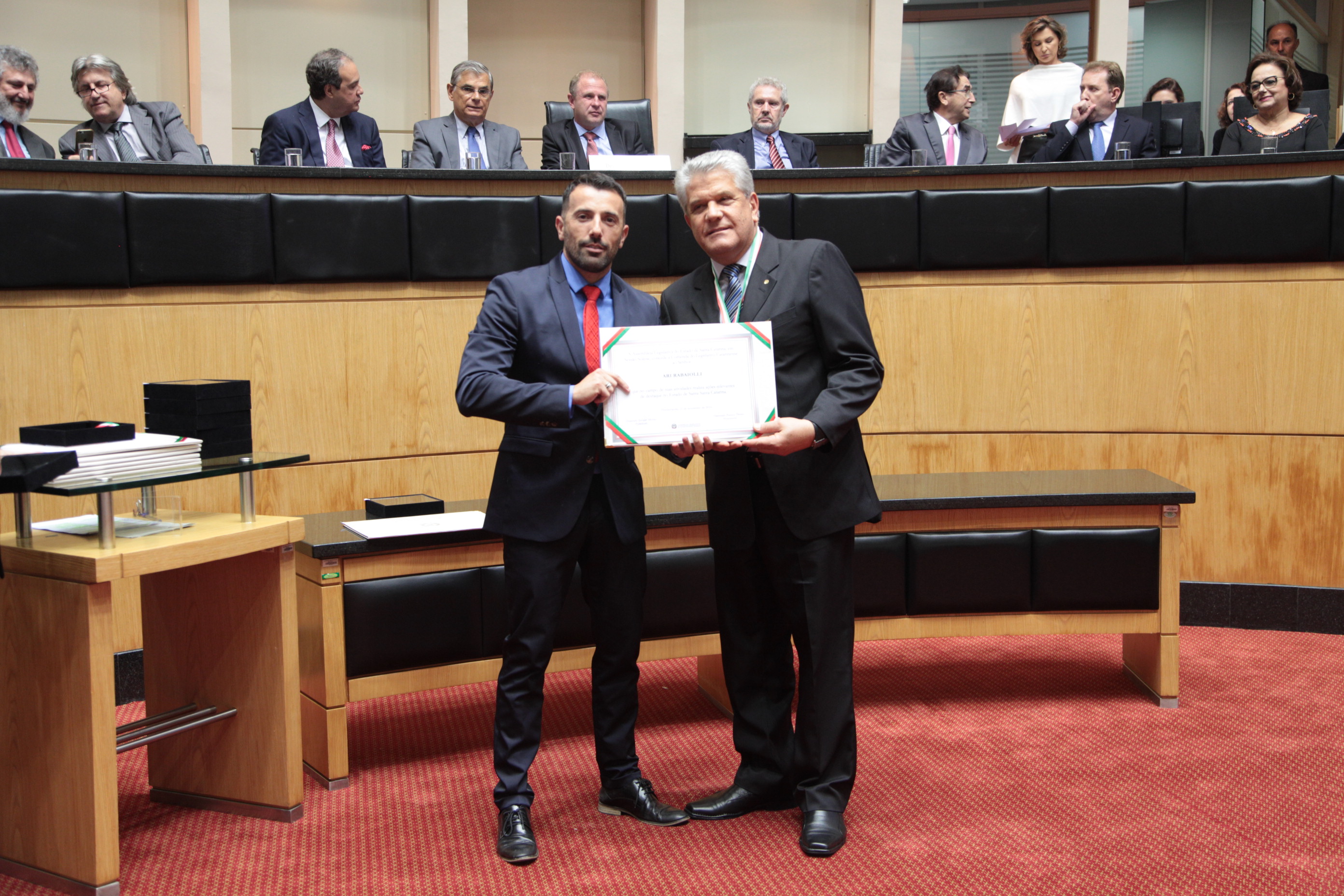 Homenageados - Comenda do Legislativo Catarinense.