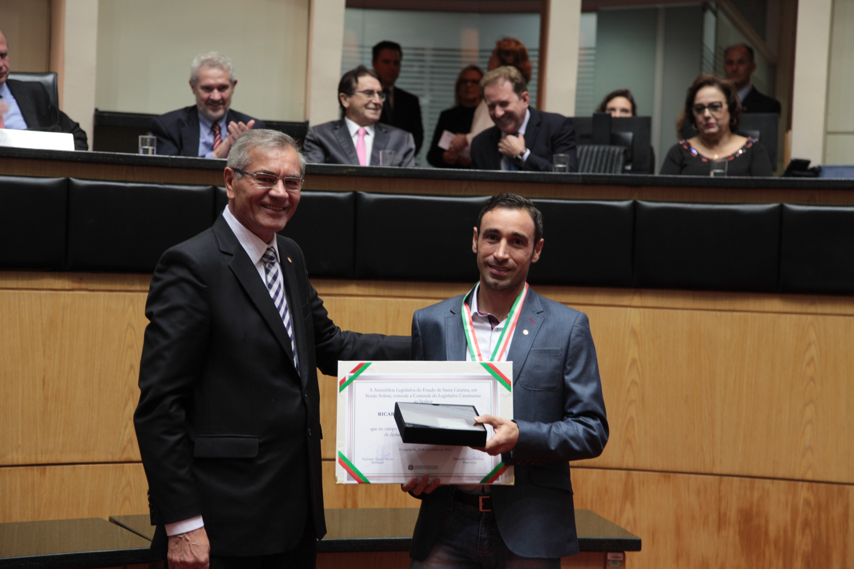 Homenageados - Comenda do Legislativo Catarinense.