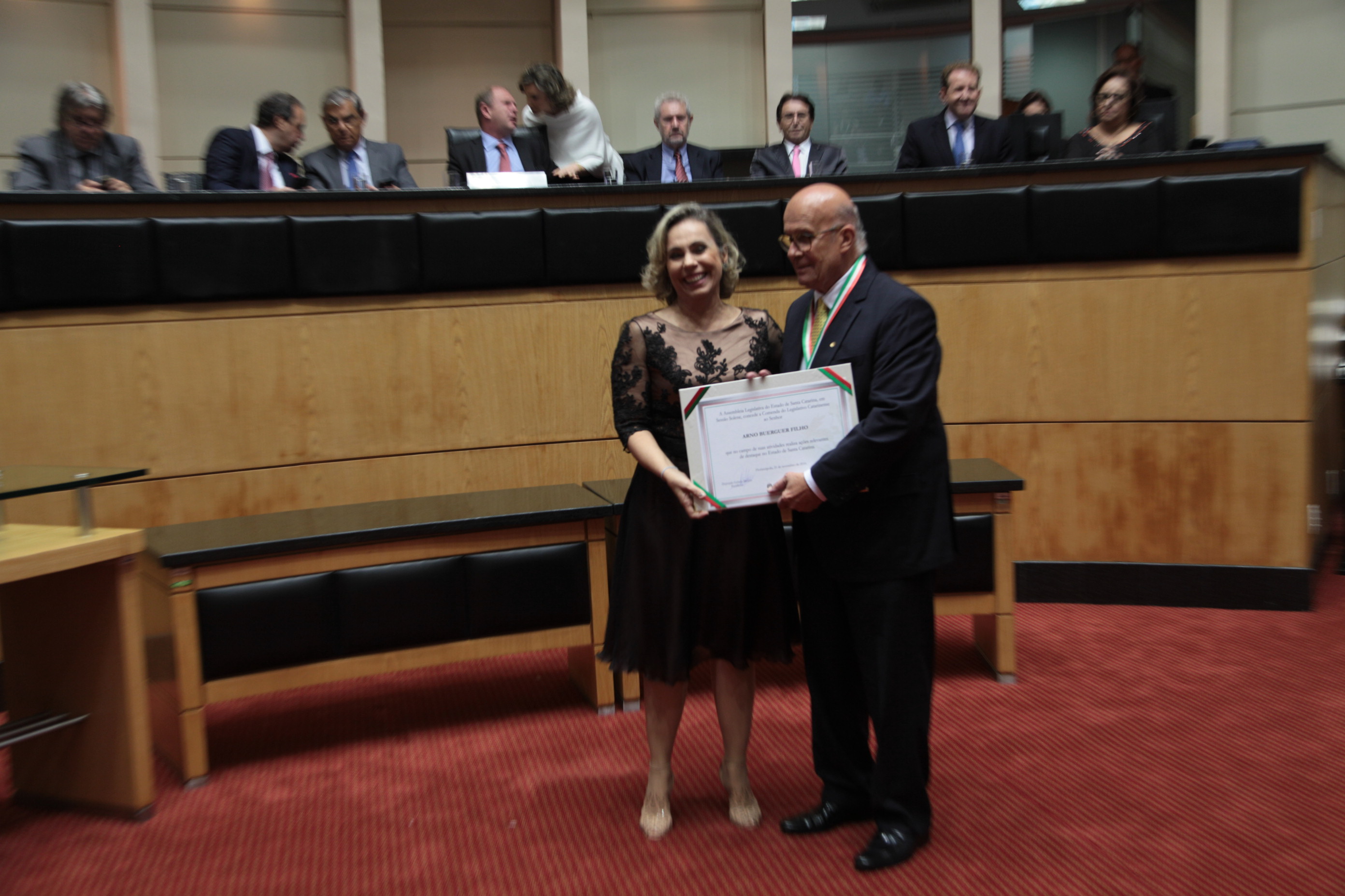 Homenageados - Comenda do Legislativo Catarinense.