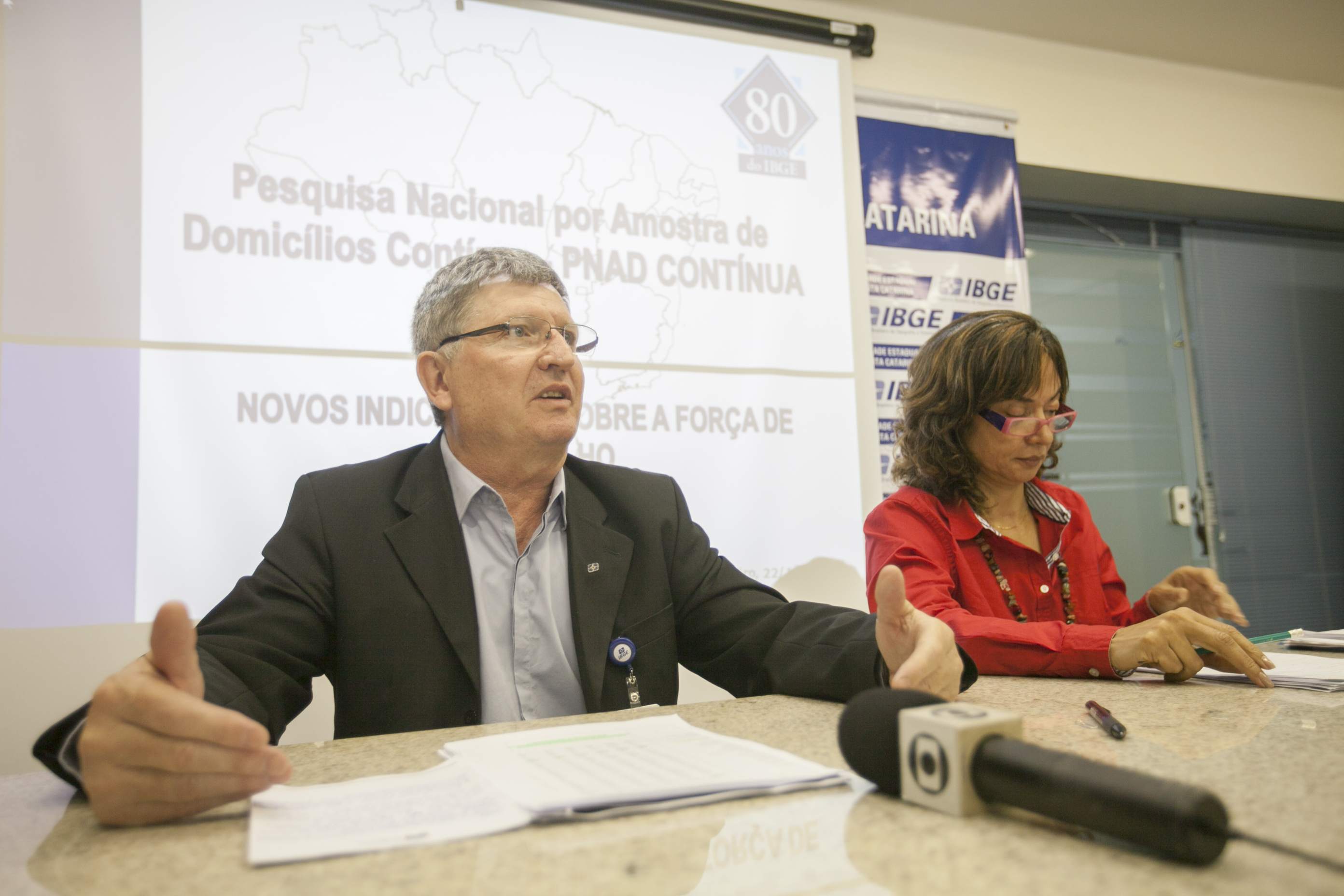 Alceu Vanzella, Chefe da Unidade do IBGE em Santa Catarina - IBGE divulga números do PNAD