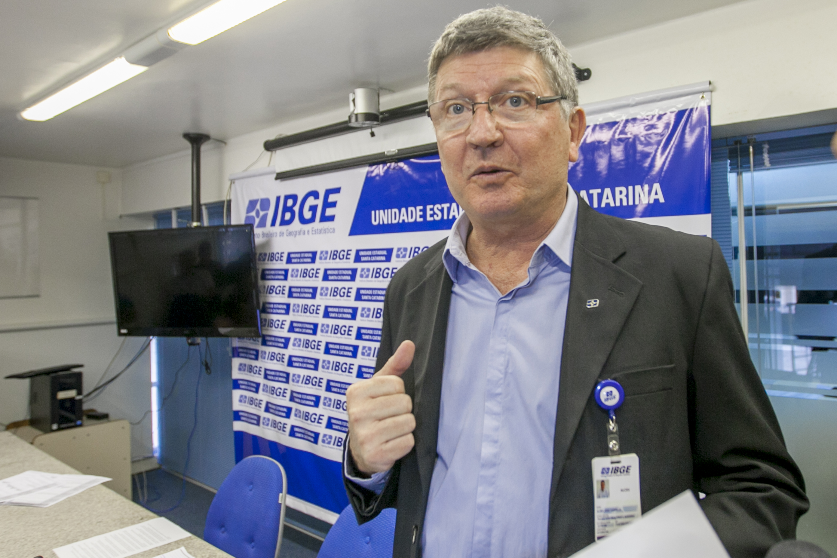 Alceu Vanzella, Chefe da Unidade do IBGE em Santa Catarina - IBGE divulga números do PNAD