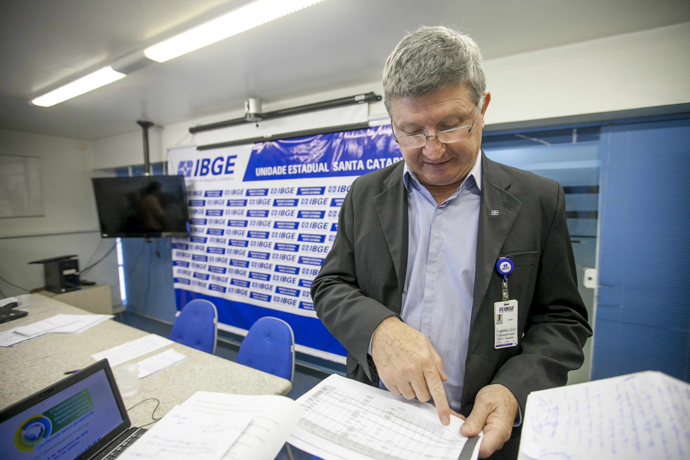 Alceu Vanzella, Chefe da Unidade do IBGE em Santa Catarina - IBGE divulga números do PNAD