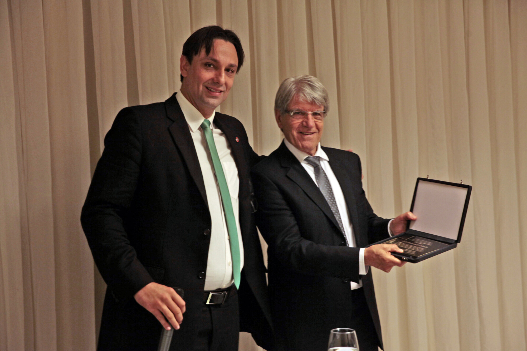 Ralf Zimmer Junior, defensor público-geral, e Ivan Ranzolin