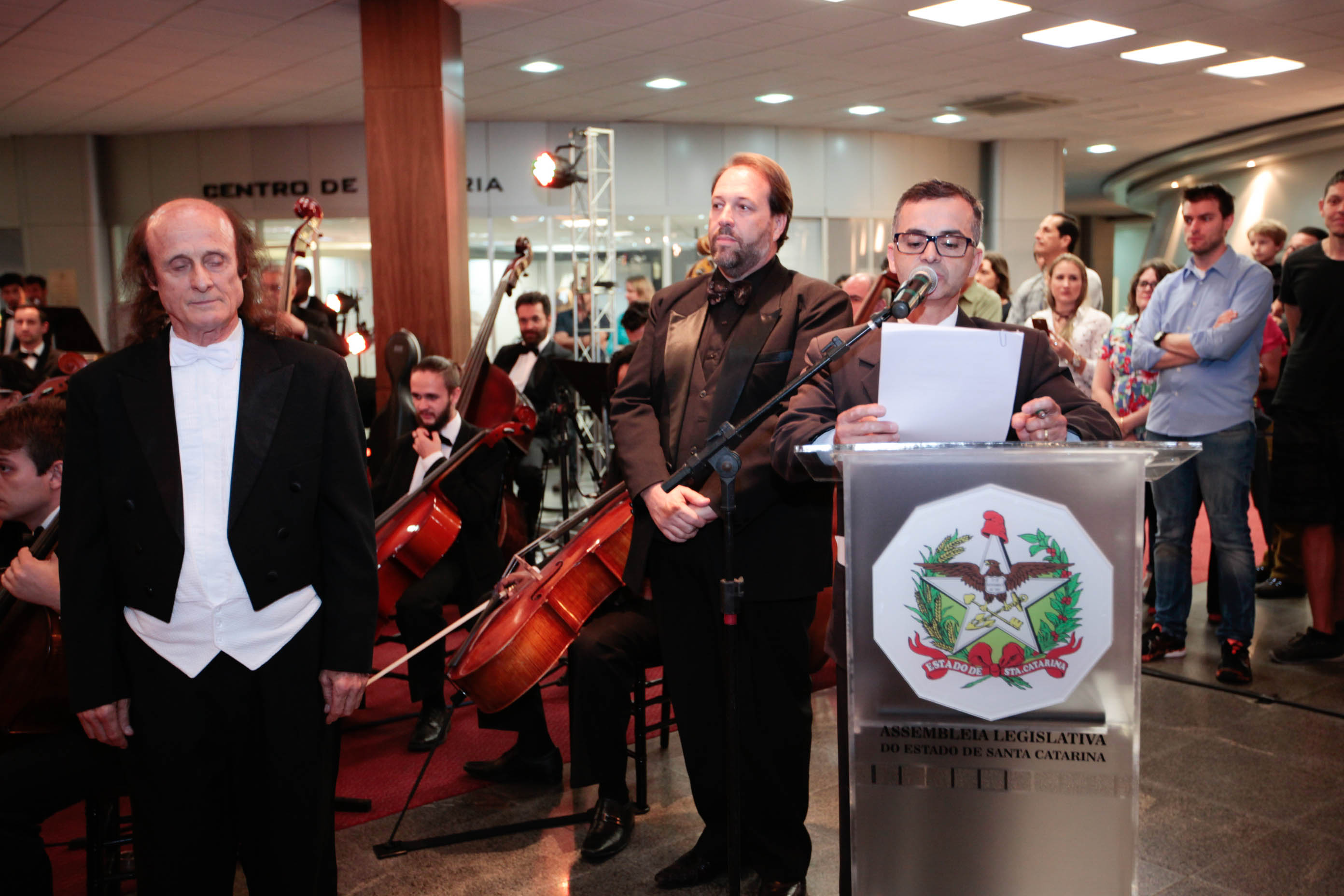 Apresentação da Orquestra Sinfônica de Santa Catarina. Foto: Daniella Coriolano