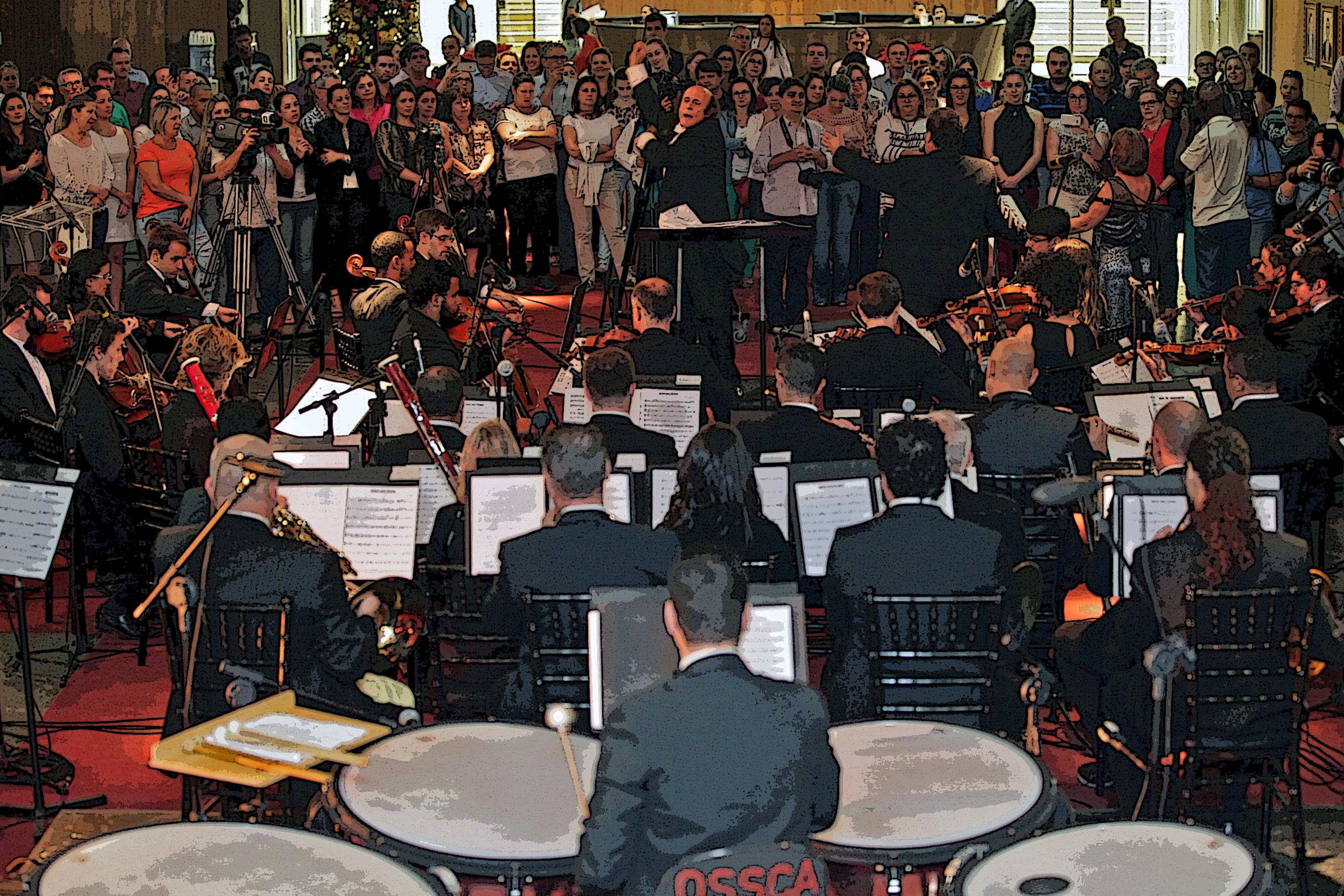 Apresentação da Orquestra Sinfônica de Santa Catarina. Foto: Fábio Queiroz.