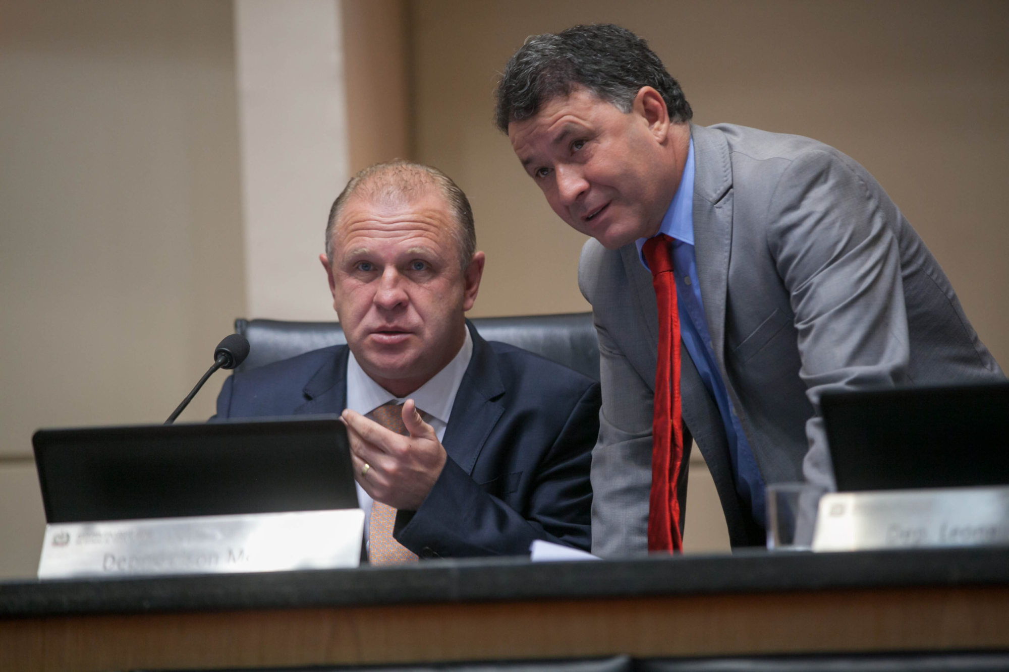Deputados Gelson Merisio e Darci de Matos, autores dos projetos vetados pelo Executivo. FOTO: Arquivo Agência AL/Luis Debiasi