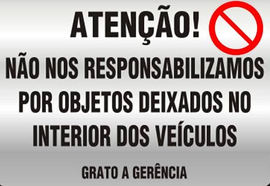Estacionamentos são responsáveis por objetos deixados em veículos