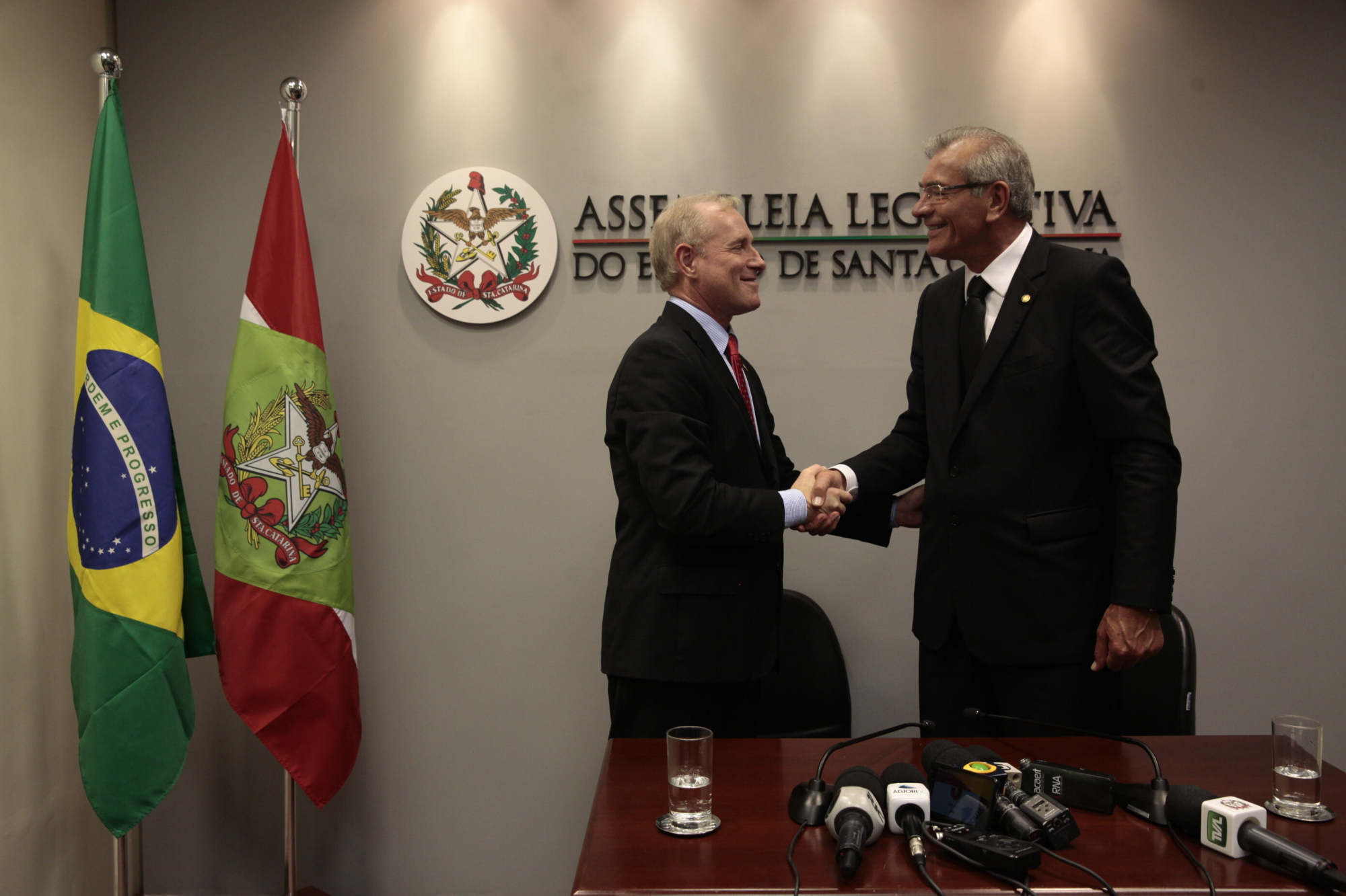 Silvio Dreveck e Aldo Schneider são eleitos presidente e vice da Alesc