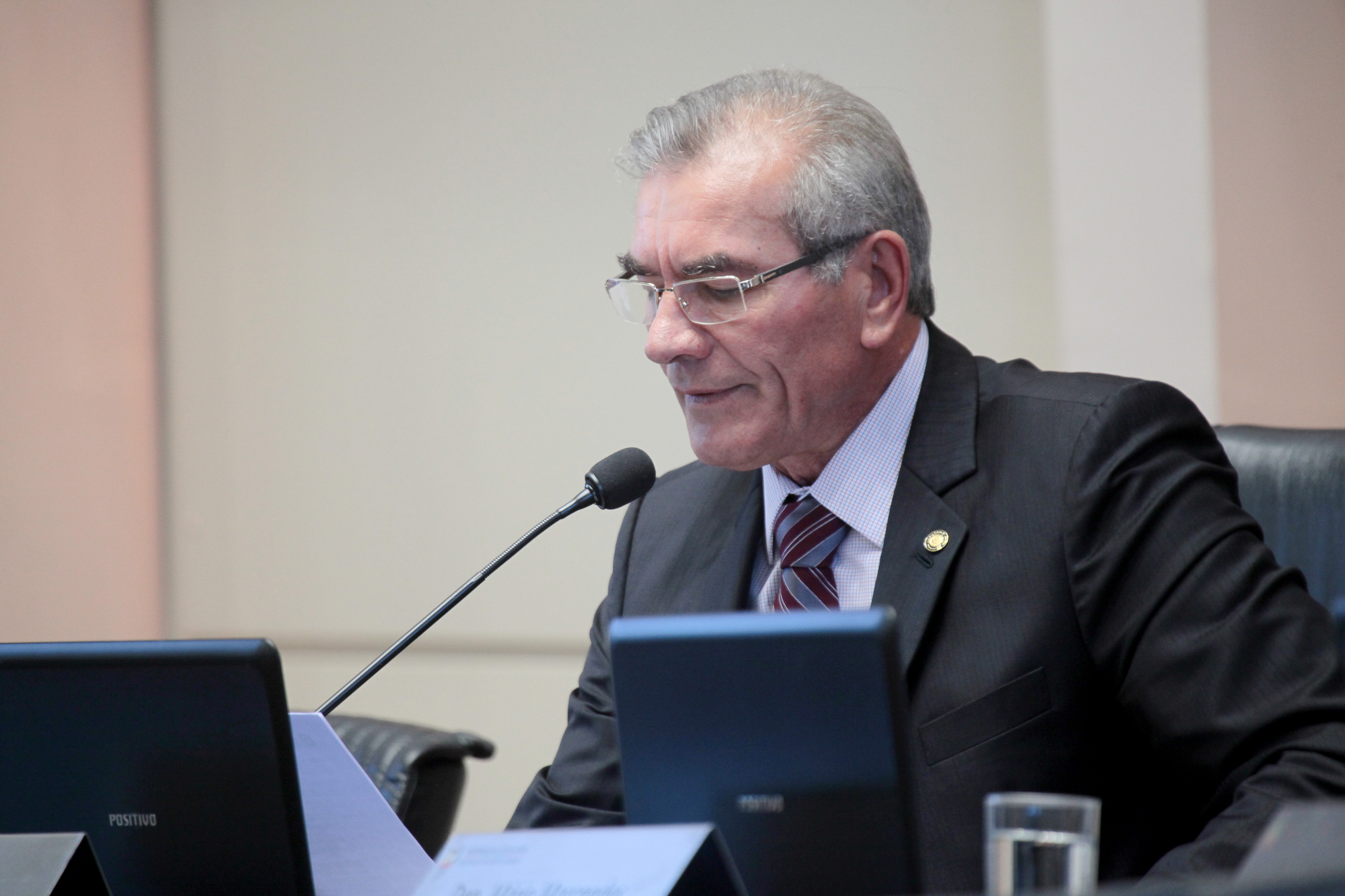 Sessão ordinária. Deputado Silvio Dreveck (PP) .Foto: Miriam Zomer/Agência AL.