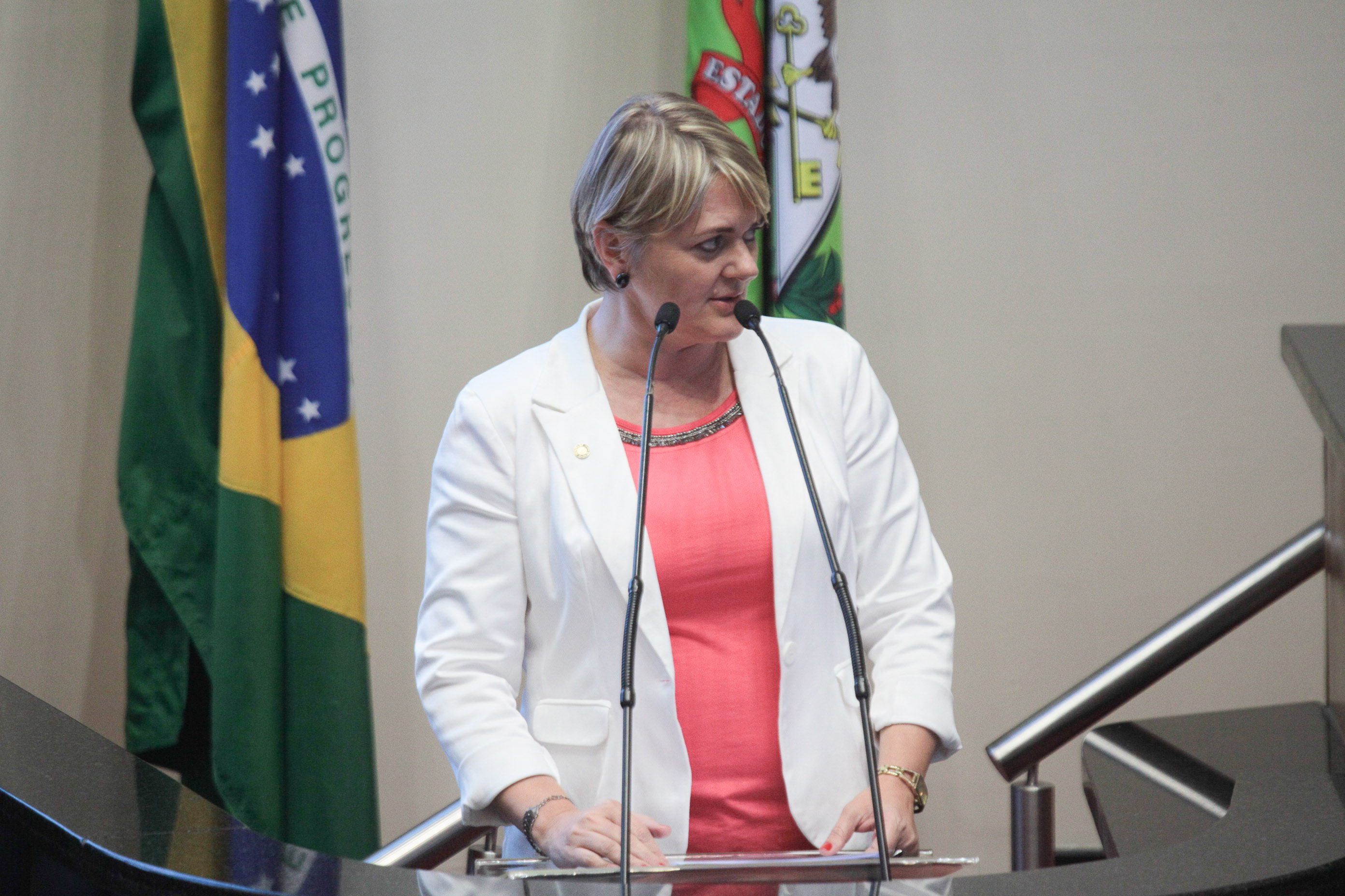 Sessão ordinária. Deputada Luciane Carminatti (PT).Foto: Solon Soares/Agência AL.
