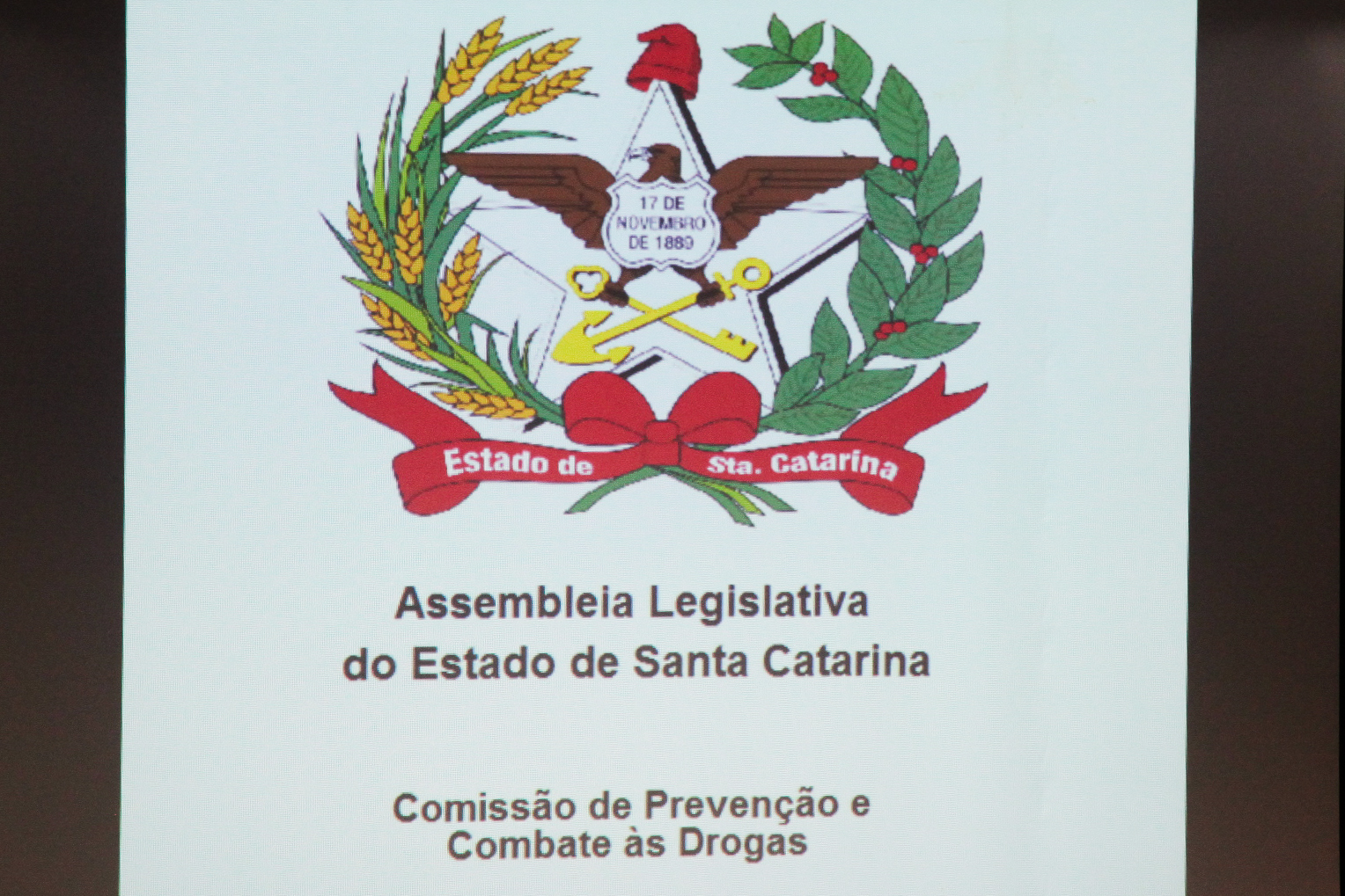 Instalação da Comissão de Prevenção e Combate às Drogas.