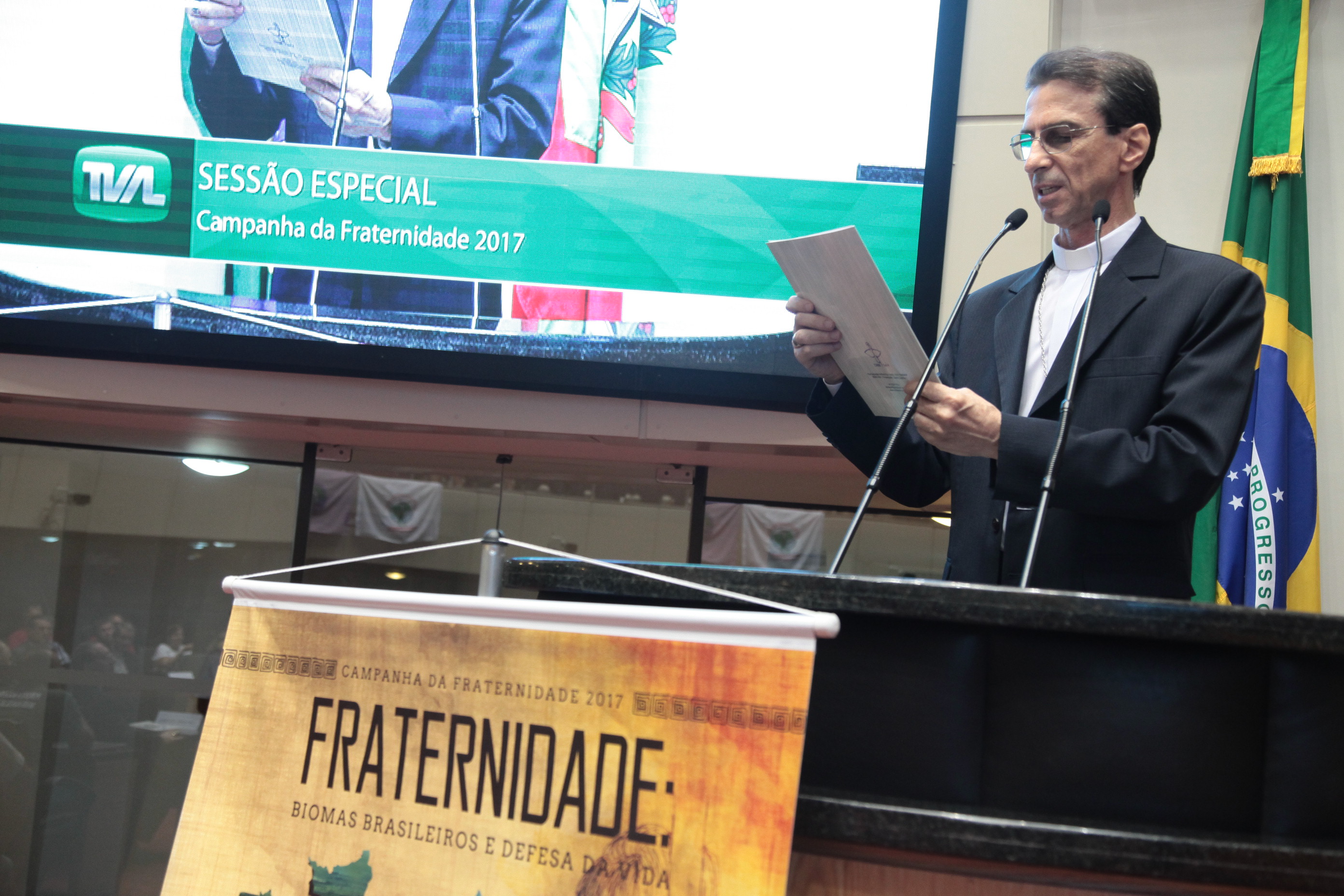 Dom João Francisco Salm. Sessão Especial - Campanha da Fraternidade 2017.