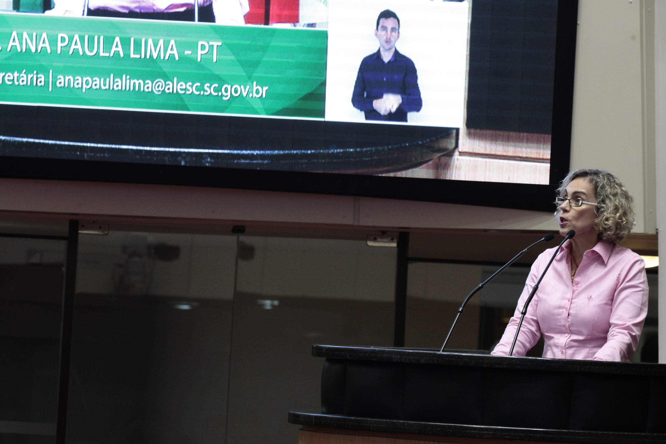 Deputada Ana Paula Lima (PT). Sessão Ordinária.