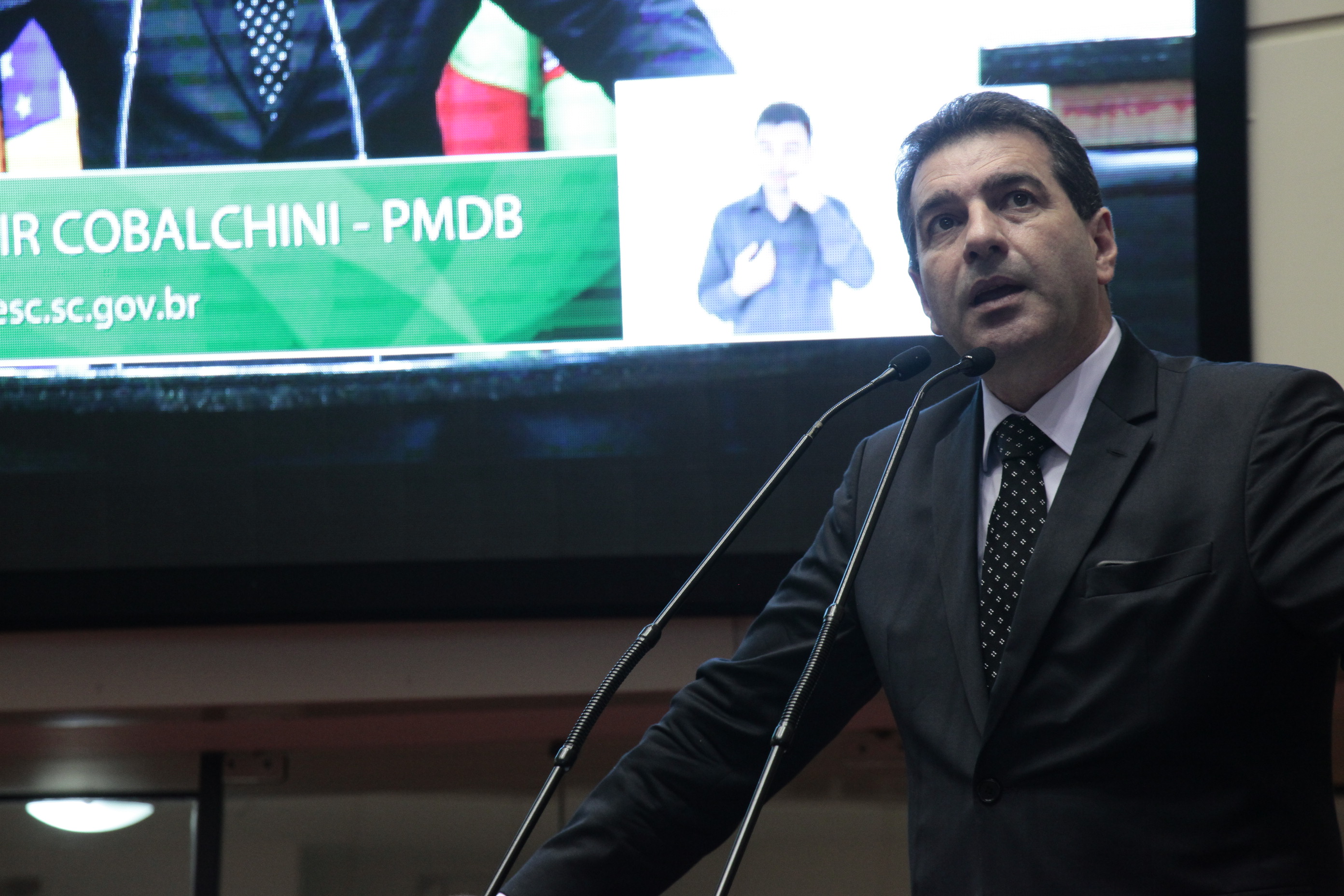 Sessão Plenária. Deputado Valdir Cobalchini (PMDB)
