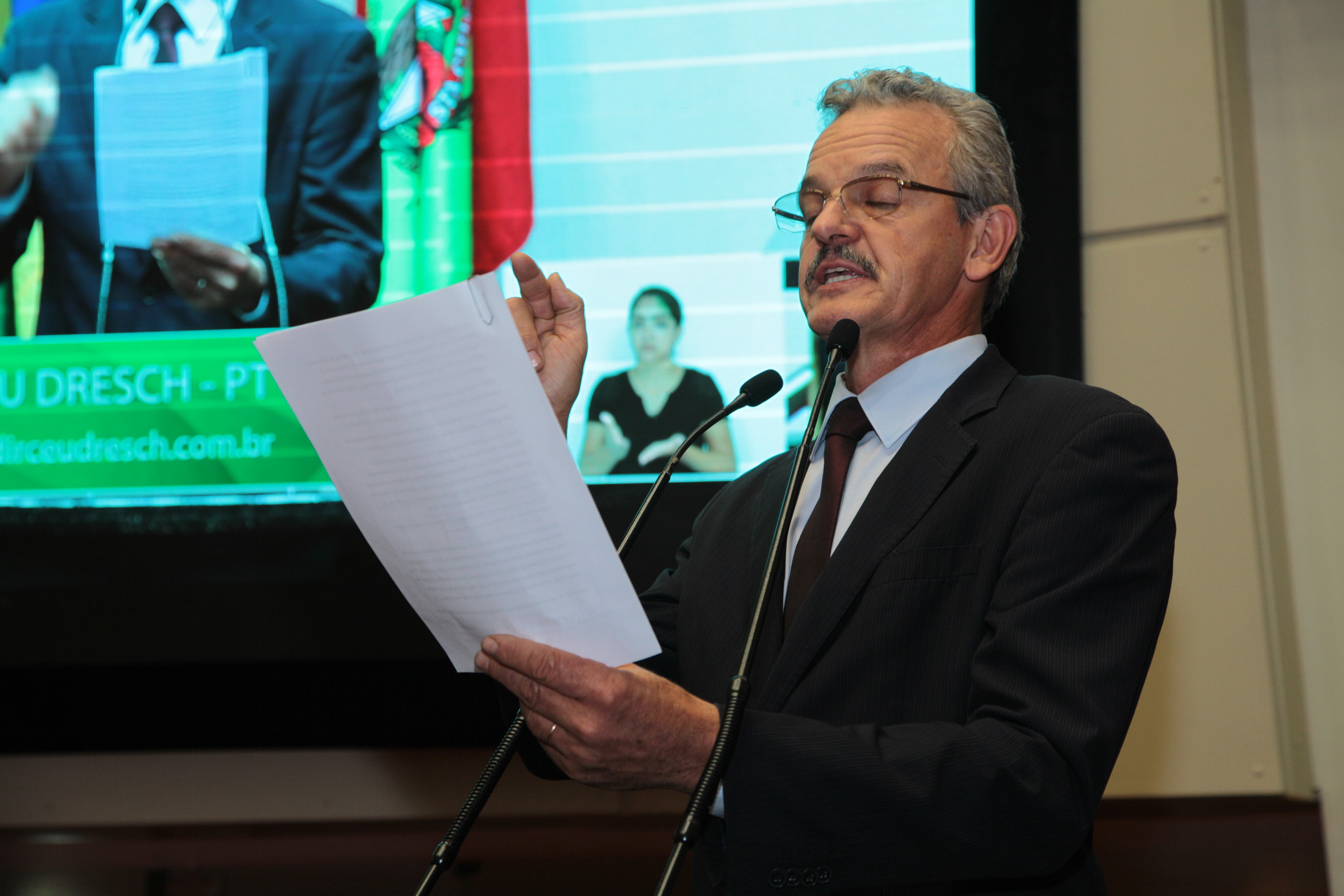Sessão Plenária - Deputado Dirceu Dresch (PT)