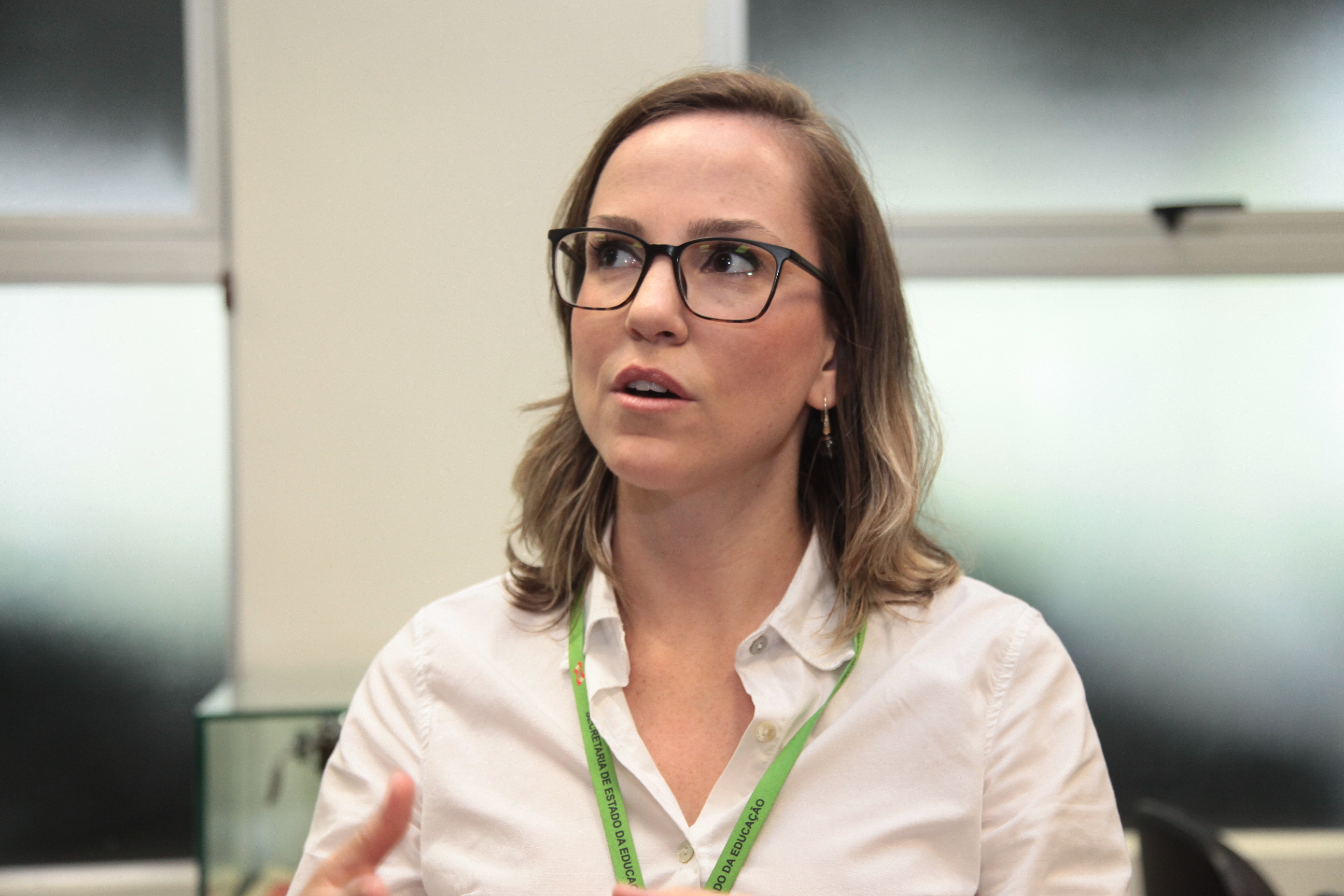 Mônica Renneberg da Silva, gerente de Tecnologias Educacionais e Inovação da Secretaria de Estado da Educação (SEE).