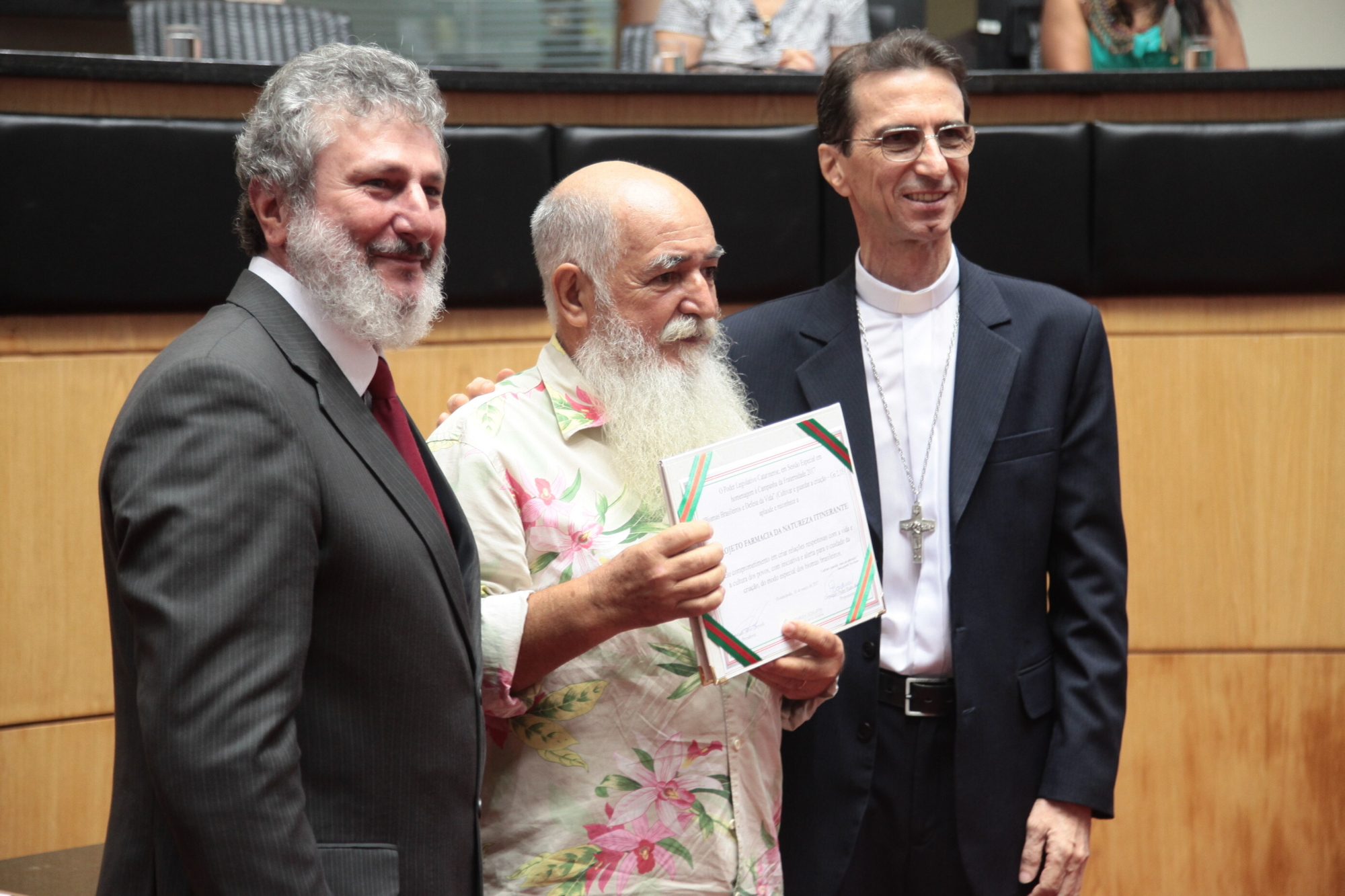 Alécio dos Passos Santos foi um dos homenageados da noite