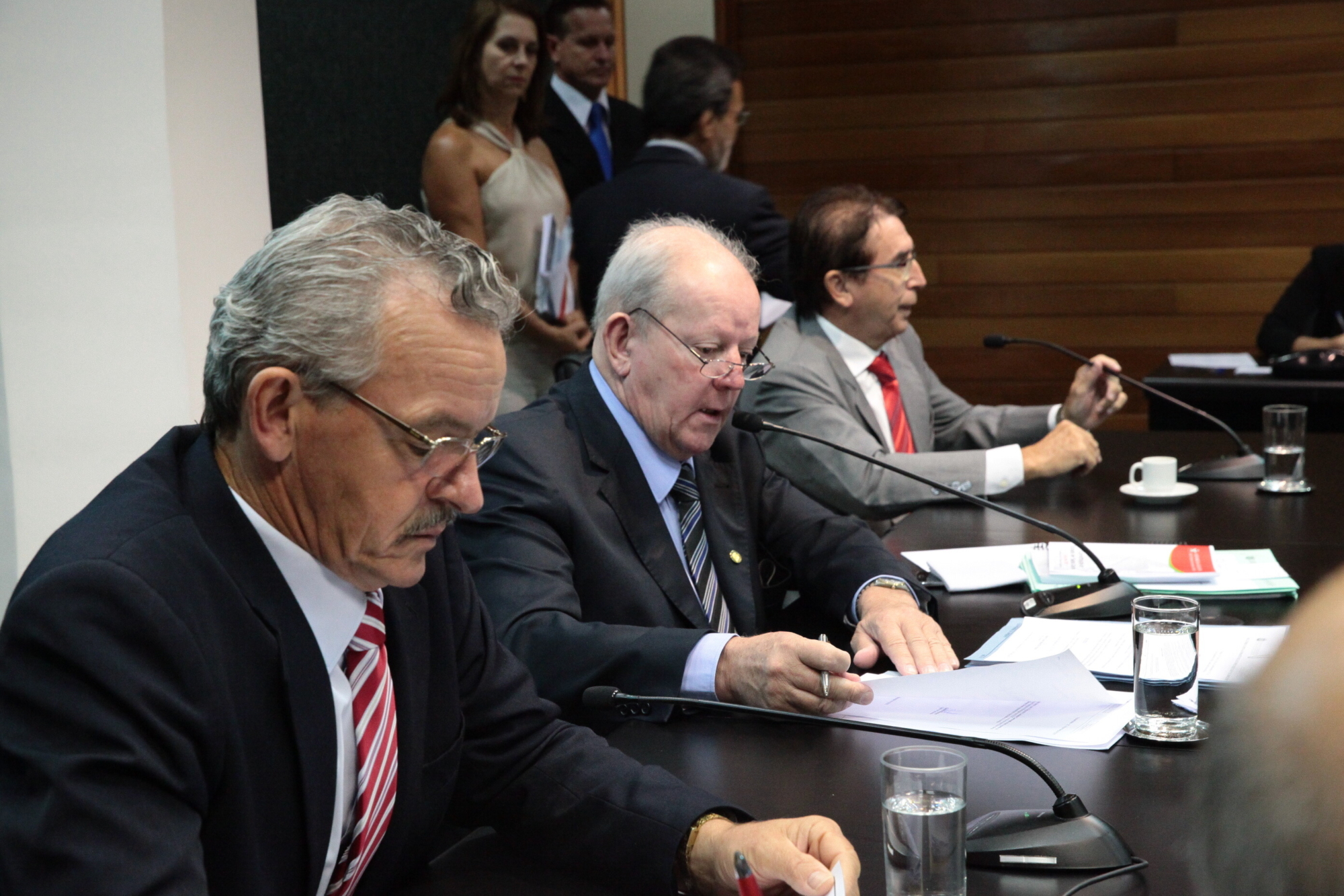 Deputados Dirceu Dresch, Marcos Vieira e Antonio Aguiar