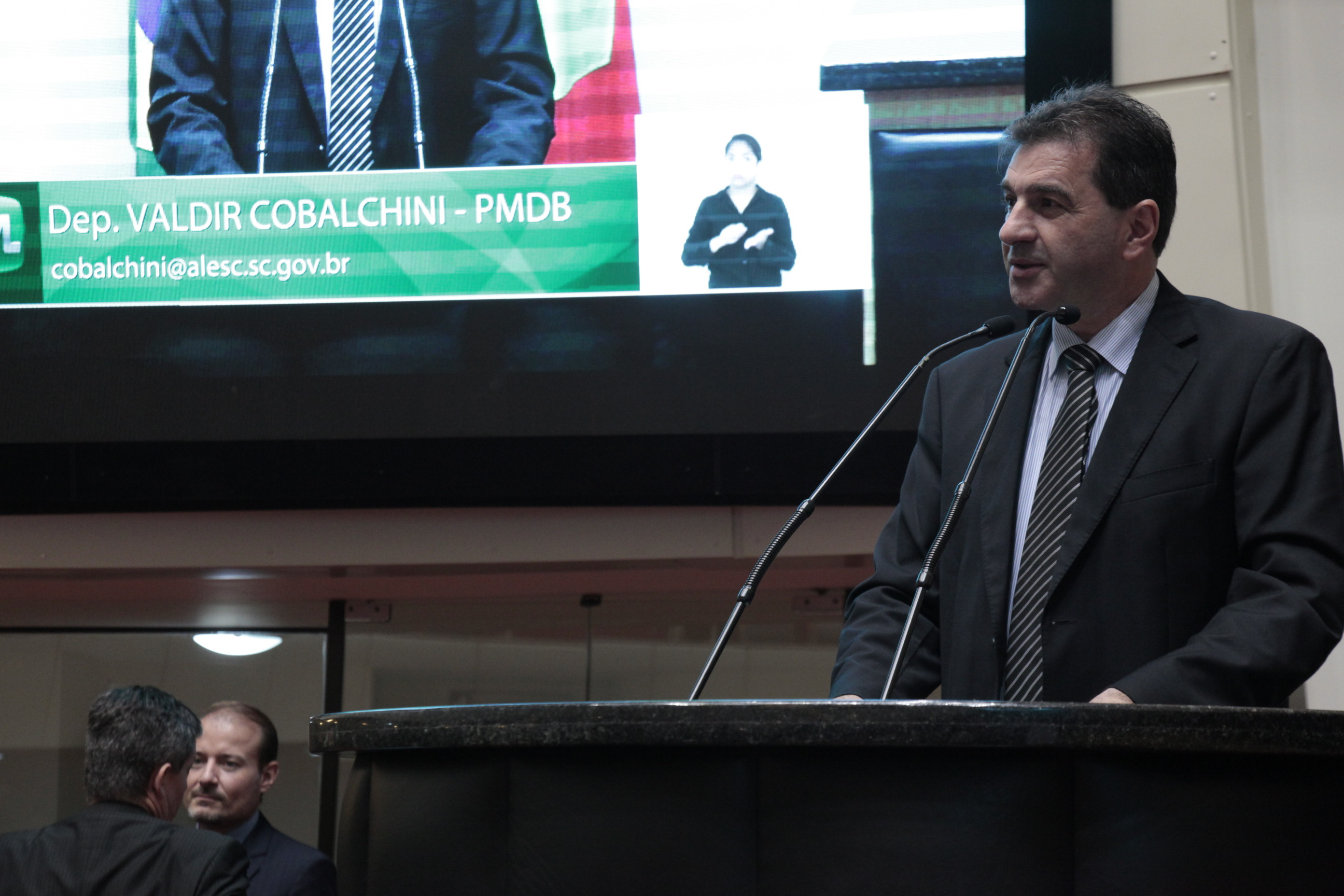 Sessão Ordinária. Deputado Valdir Cobalchini (PMDB)