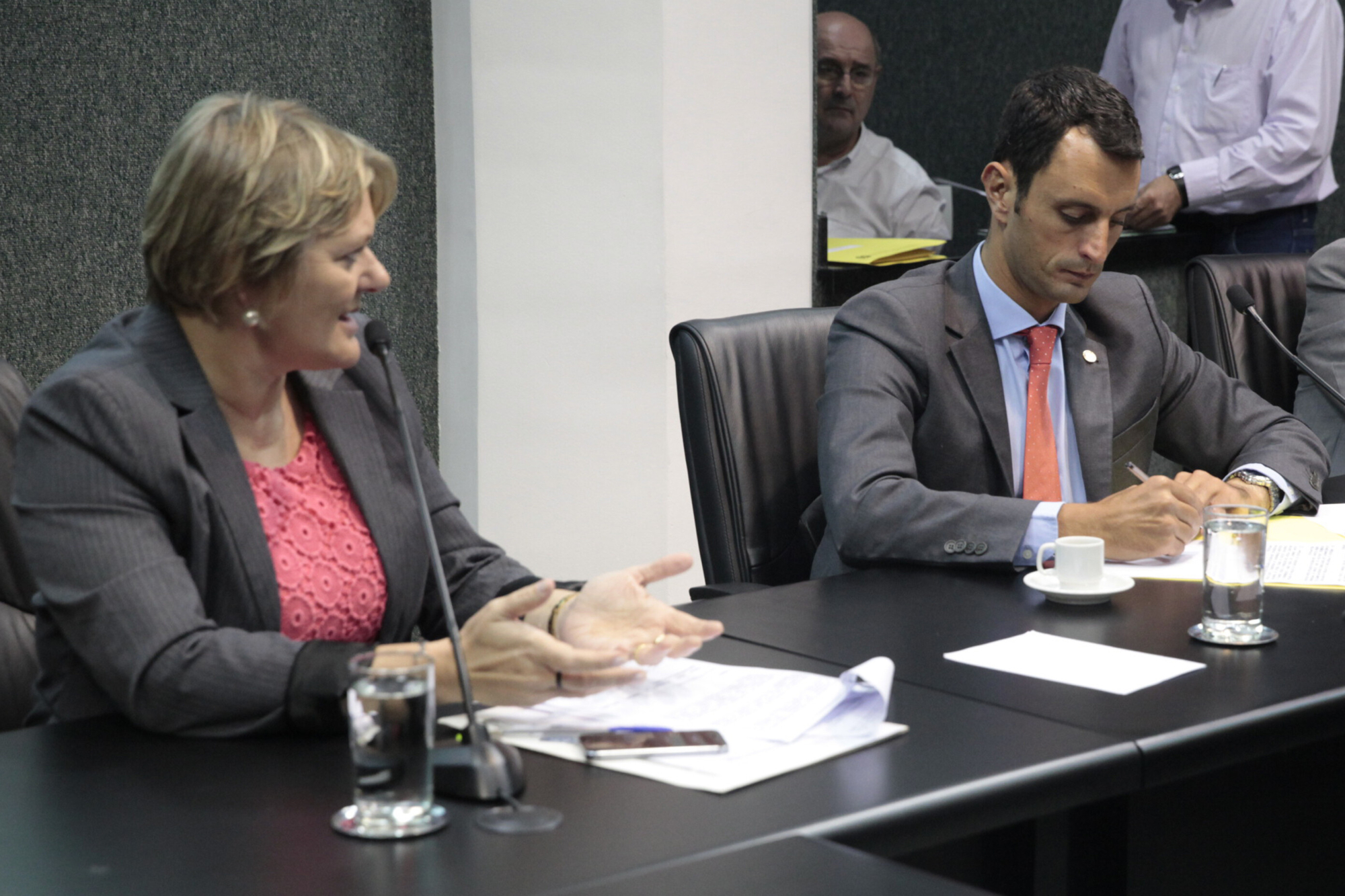 Deputada Luciane Carminatti e deputado João Amin