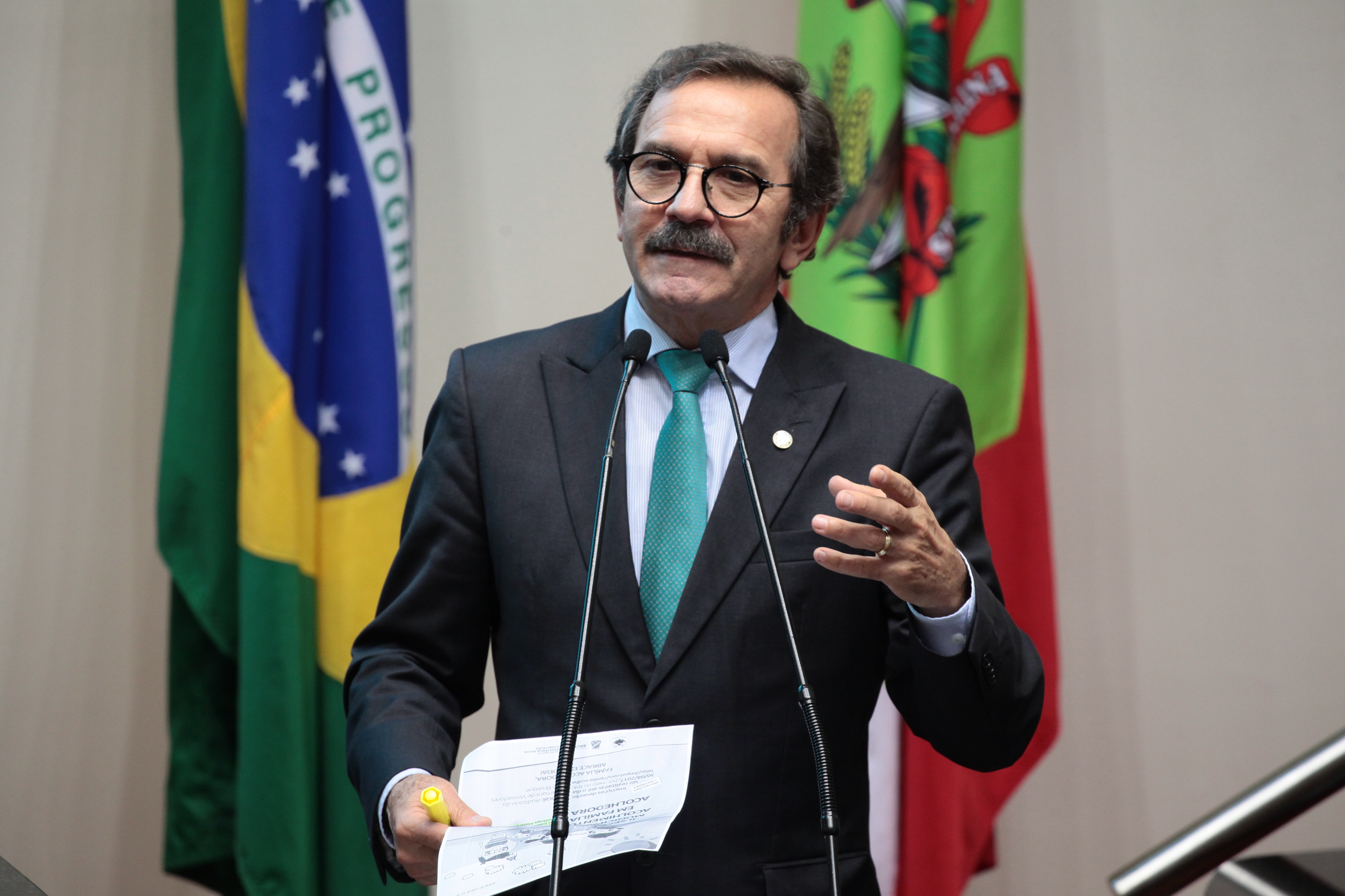 Sessão Ordinária. Deputado Serafim Venzon (PSDB). Foto: Miriam Zomer