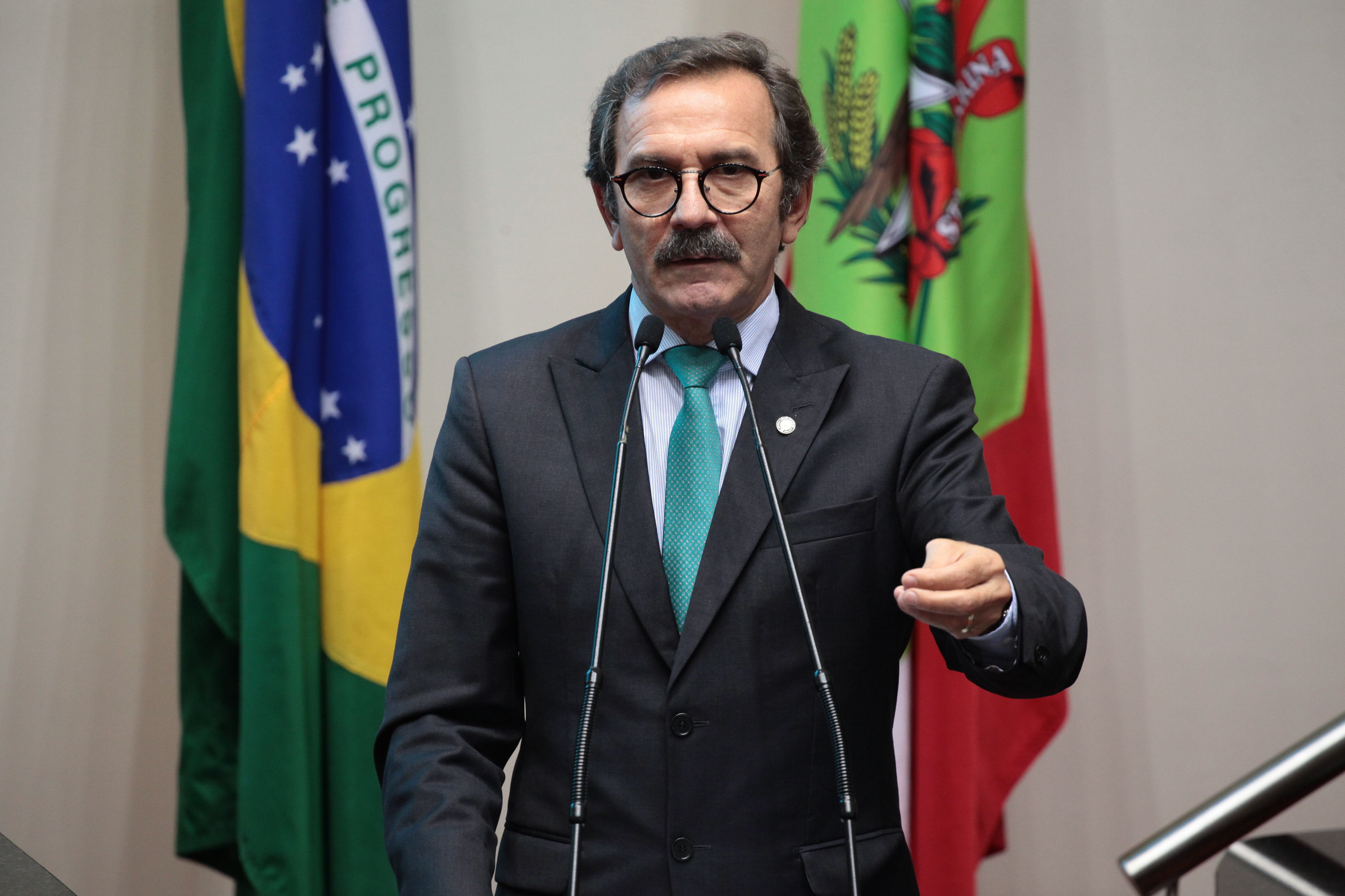 Sessão Ordinária. Deputado Serafim Venzon (PSDB). Foto: Miriam Zomer